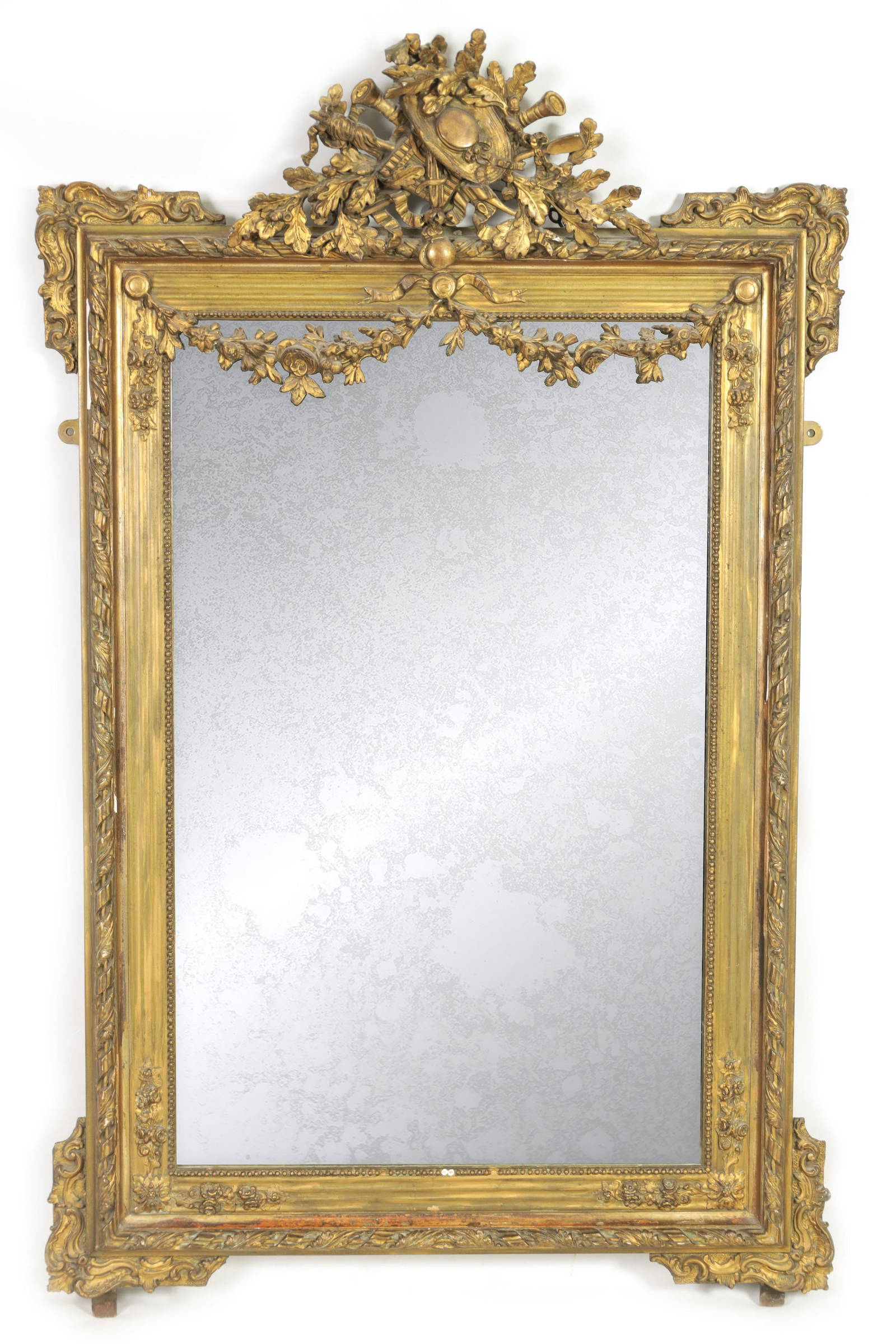 A 19th Century Gilt Gesso French Hanging Mirror Auction