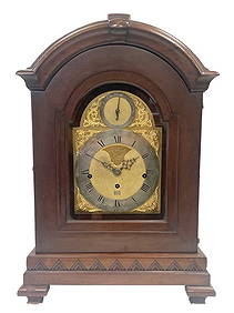 JOHN TAYLOR, LONDON. A GEORGE III TRIPLE FUSEE VERGE BRACKET CLOCK MOVEMENT IN LATER CASE (1 of 6)
