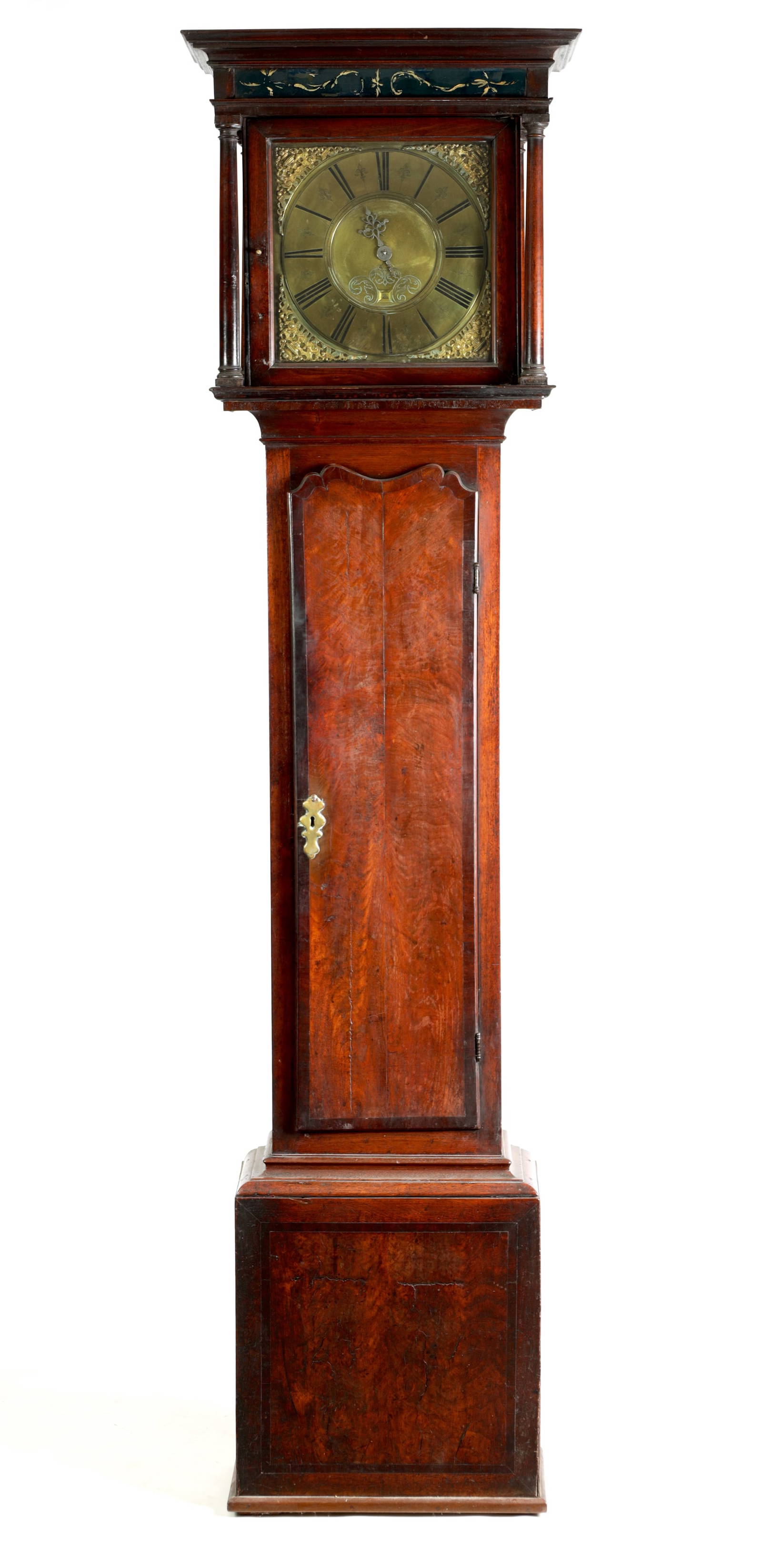 Jonas Barber, Winster. An 18th Century Figured Walnut 30hour Longcase