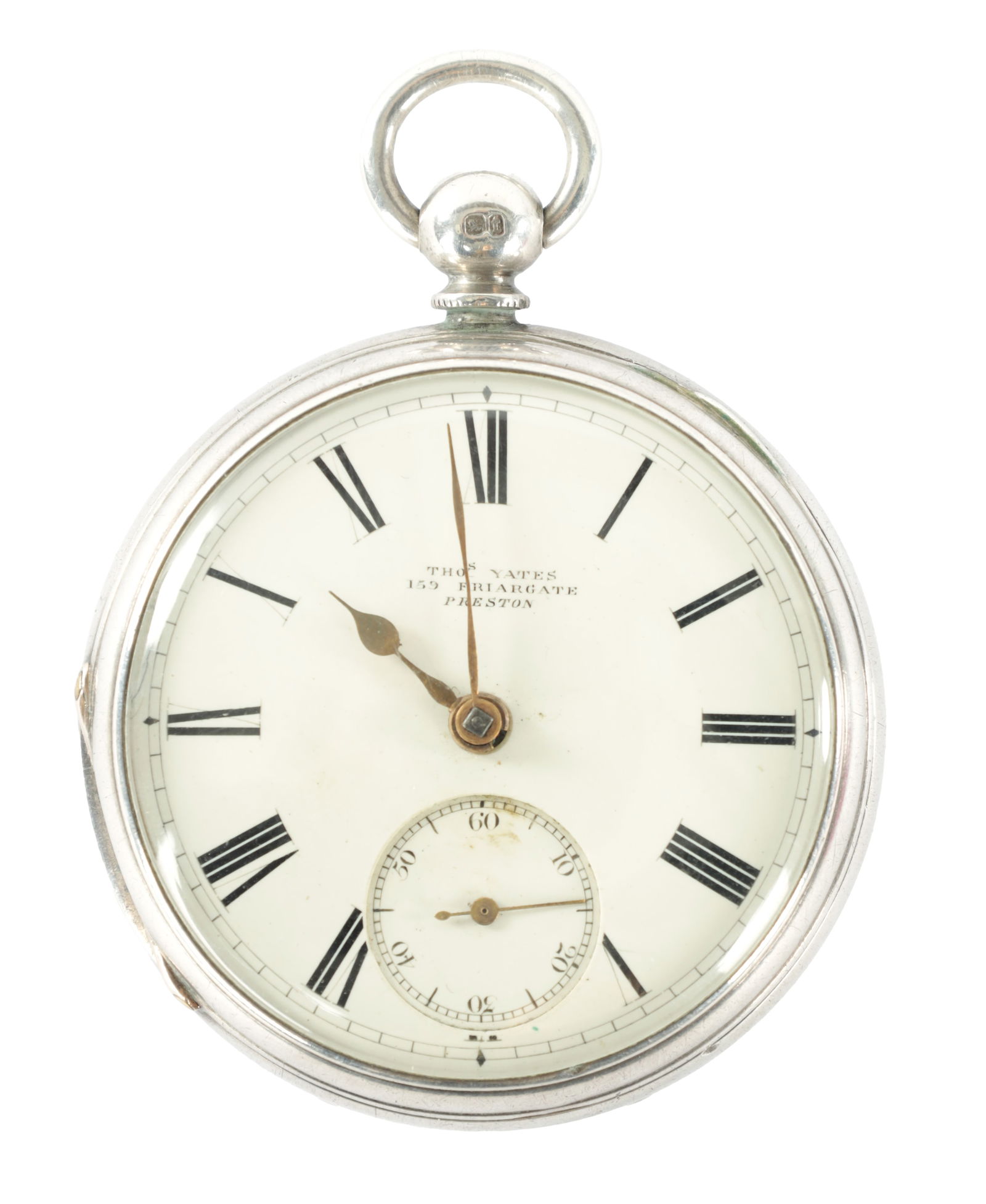 A 19TH CENTURY SILVER OPEN FACE KEY-WIND POCKET WATCH BY THOMAS YATES OF PRESTON (1 of 9)