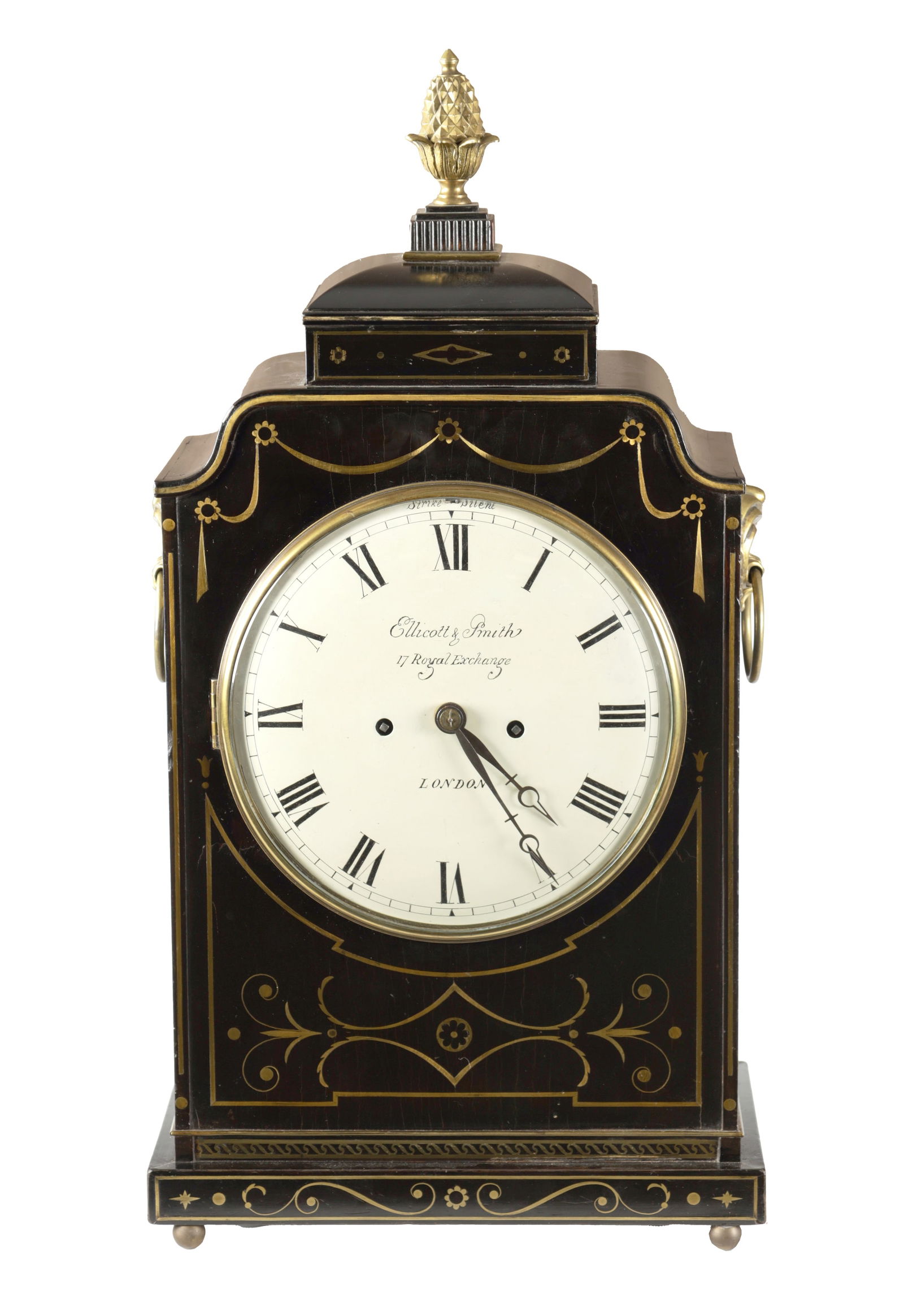 Ellicott & Smith, 17 Royal Exchange, London. A Regency Brass Inlaid