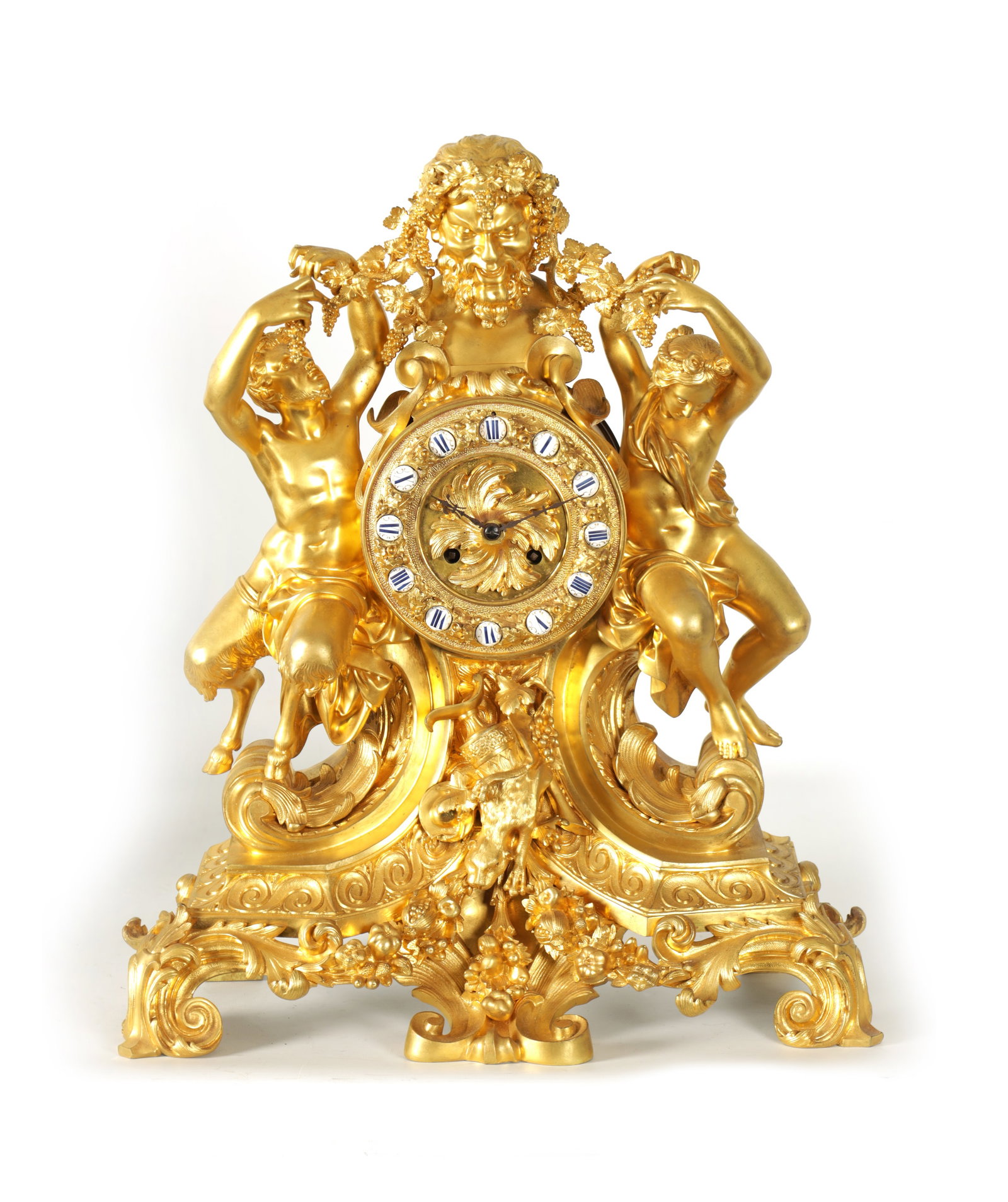 A FINE QUALITY MID 19TH CENTURY FRENCH ORMOLU FIGURAL MANTEL CLOCK (1 of 11)