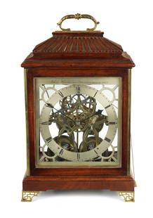 JOHN HENDERSON, DUNFERMLINE. AN UNUSUAL LATE REGENCY SCOTTISH SKELETONISED ROSEWOOD BRACKET CLOCK: JOHN HENDERSON, DUNFERMLINE. AN UNUSUAL LATE REGENCY SCOTTISH SKELETONISED ROSEWOOD BRACKET CLOCK JOHN HENDERSON, DUNFERMLINE. AN UNUSUAL LATE REGENCY SCOTTISH SKELETONISED ROSEWOOD BRACKET CLOCK the