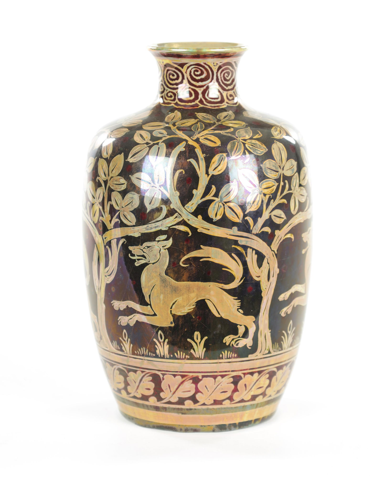 AN EARLY 20TH CENTURY ROYAL LANCASTRIAN LUSTRE VASE BY RICHARD JOYCE (1 of 7)