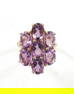 A 10K YELLOW GOLD AMETHYST DRESS RING