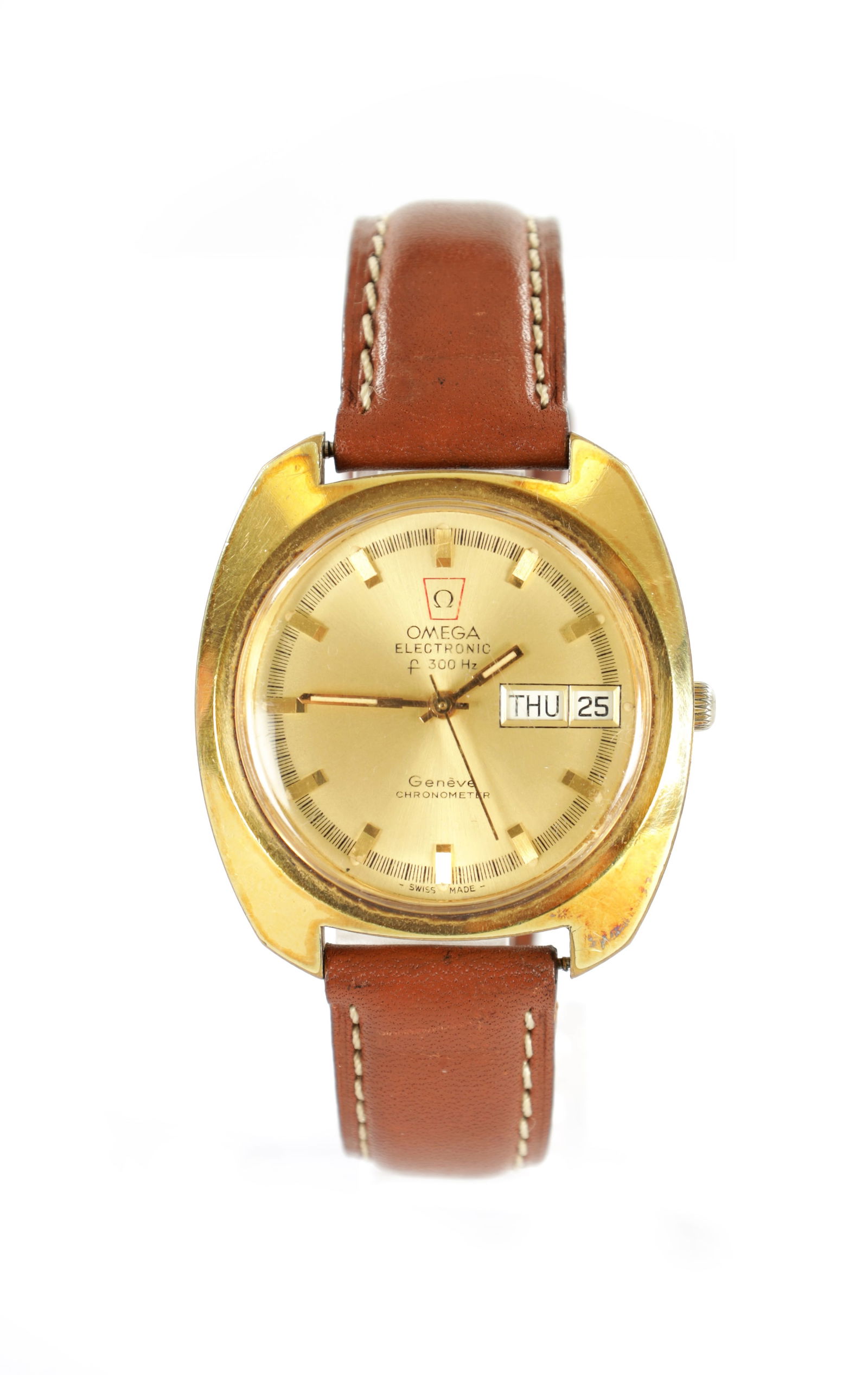 A 1970'S GENTLEMAN'S OMEGA ELECTRONIC F300HZ 'HUMMER' WRISTWATCH (1 of 4)