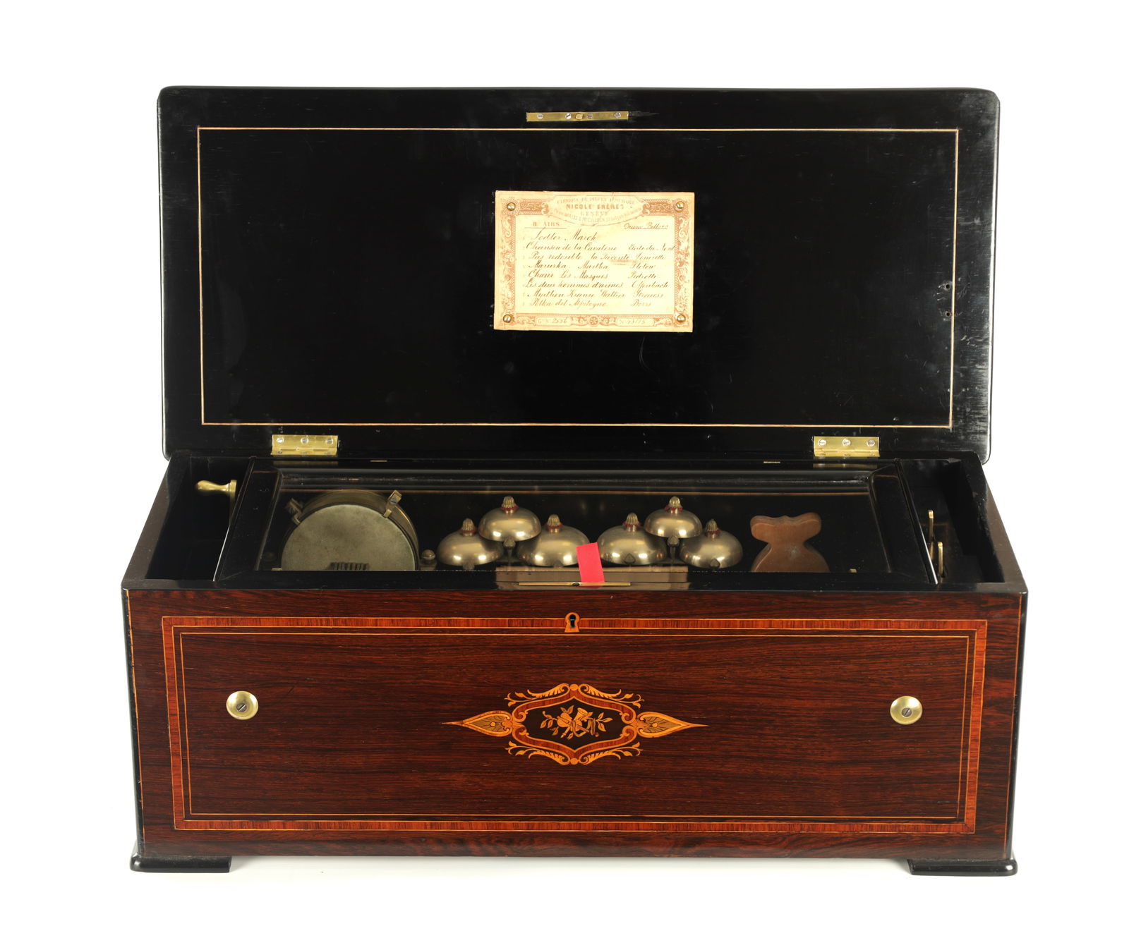 A LATE 19TH CENTURY NICOLE FRERES ORCHESTRIAL MECHANICAL MUSICAL BOX (1 of 8)