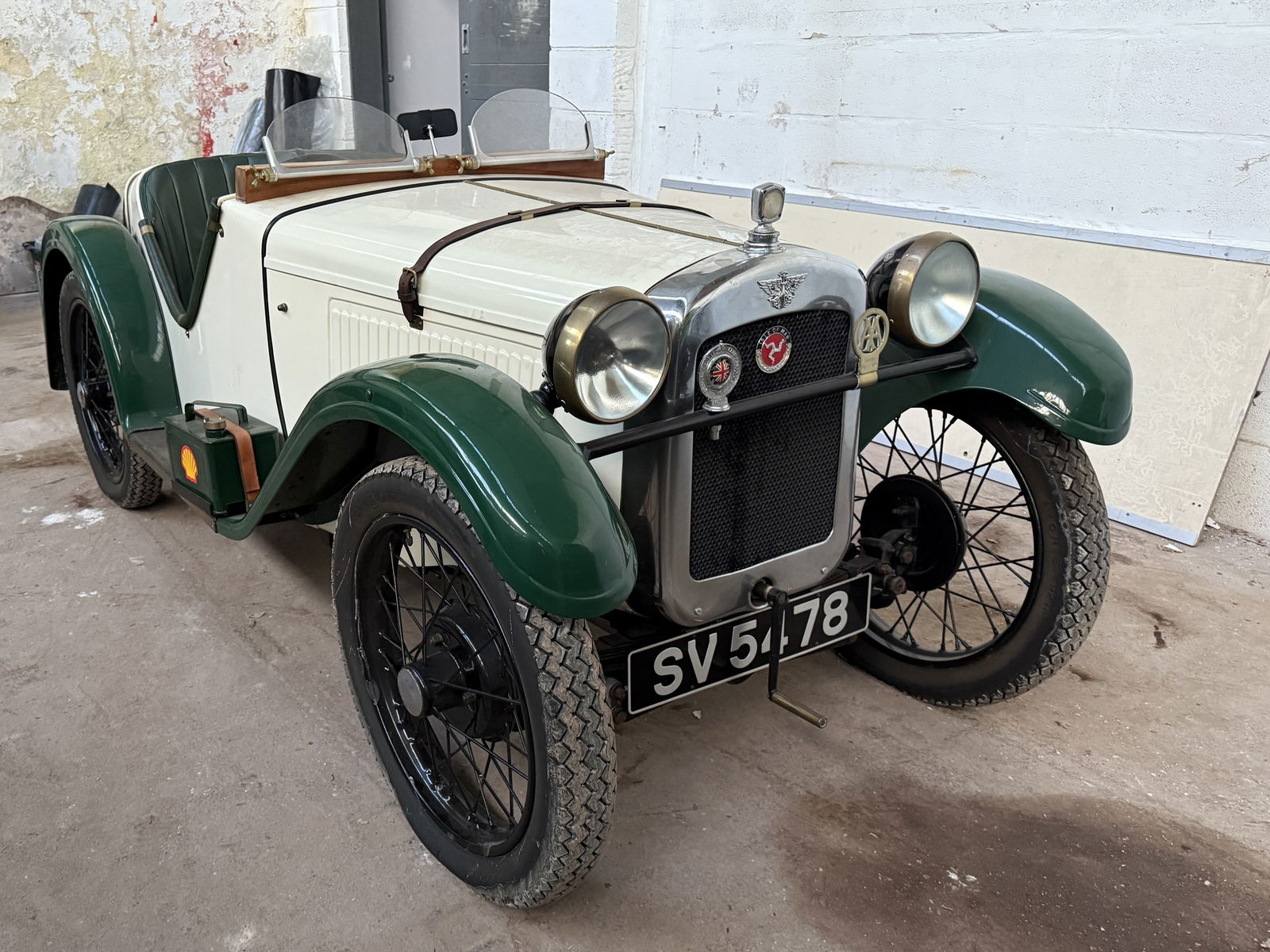 A GOOD 1930 AUSTIN SEVEN ULSTER 858 CC: A GOOD 1930 AUSTIN SEVEN ULSTER 858 CC in running condition reg number SV 5478, having V5 and documentation. From Linfit Hall Garage, Linthwaite Huddersfield. The body was built by R. Bamforth & J.B.