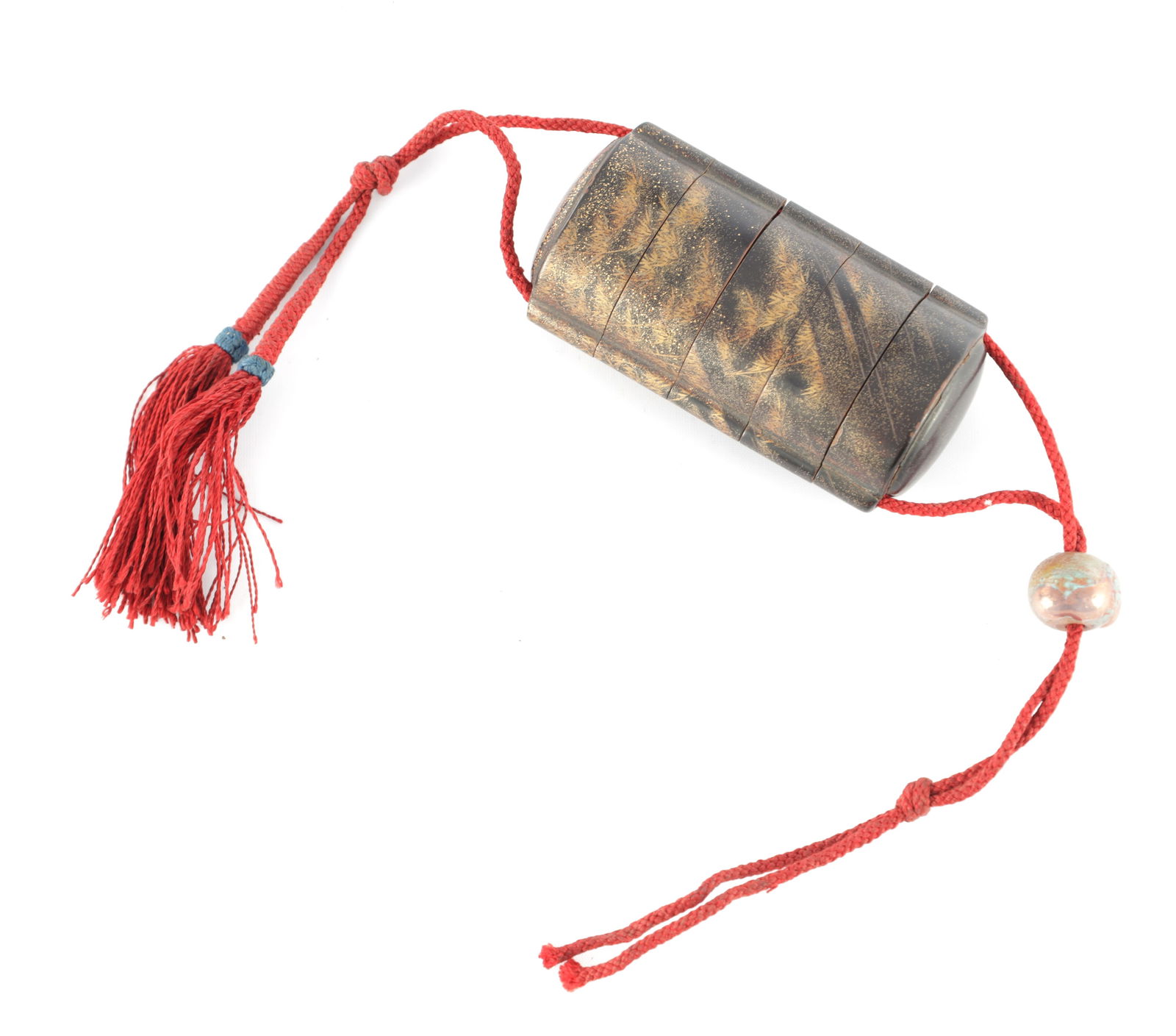 A JAPANESE MEIJI PERIOD FIVE CASE LACQUERWORK INRO (1 of 7)