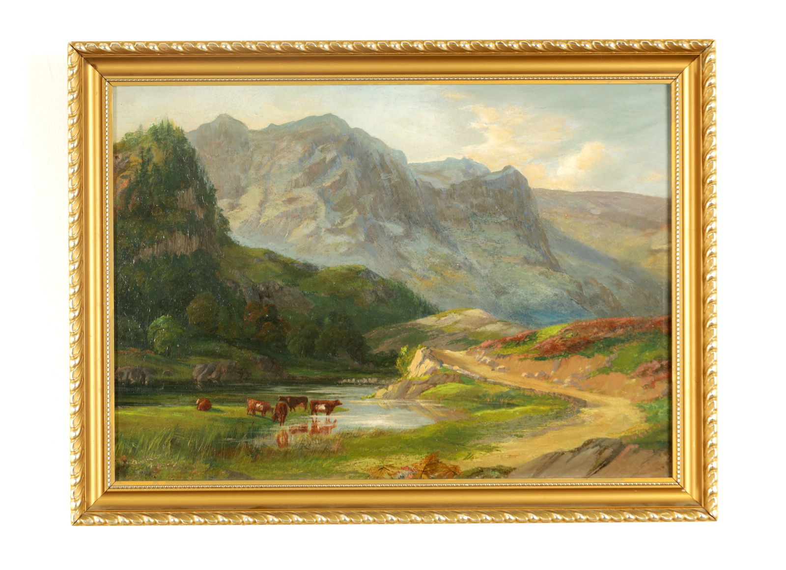 ATT. WILLIAM LAKIN TURNER (1867 - 1936) A 20TH CENTURY OIL ON BOARD MOUNTAINOUS LANDSCAPE (1 of 6)