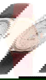 A GENTLEMAN'S STEEL AND DIAMOND TUDOR PRINCE OYSTER DATE WRIST WATCH: A GENTLEMAN'S STEEL AND DIAMOND TUDOR PRINCE OYSTER DATE WRIST WATCH, on lizard skin strap, the steel case with smooth bezel enclosing an unusual textured silvered dial with diamond dot hour markers a
