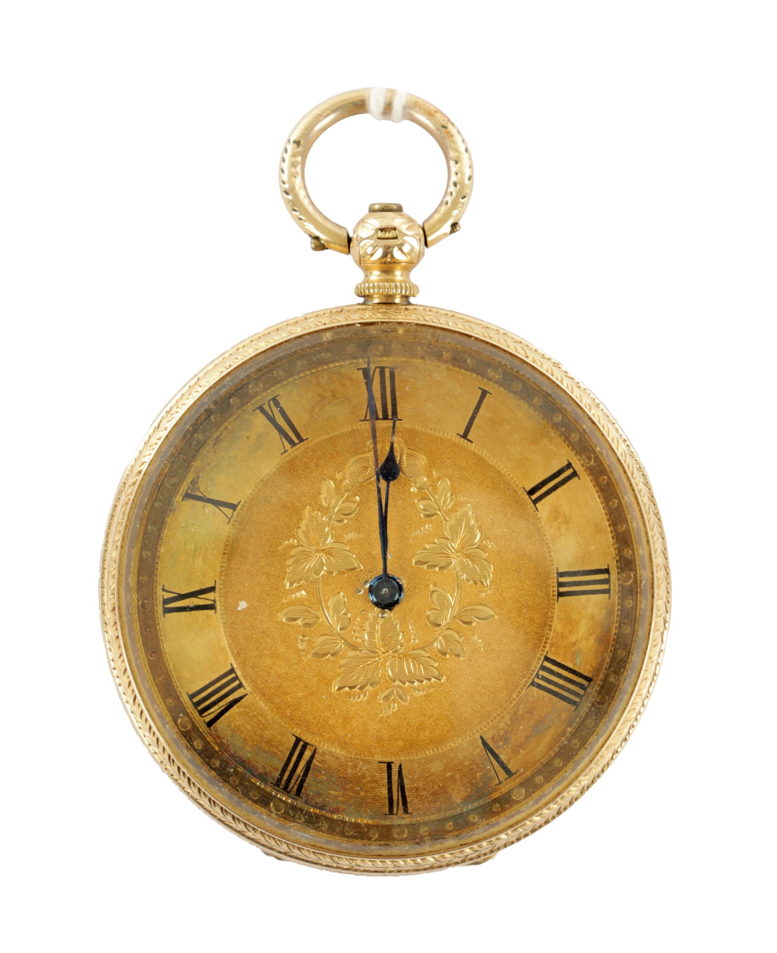 AN 18CT GOLD FOB WATCH (1 of 4)