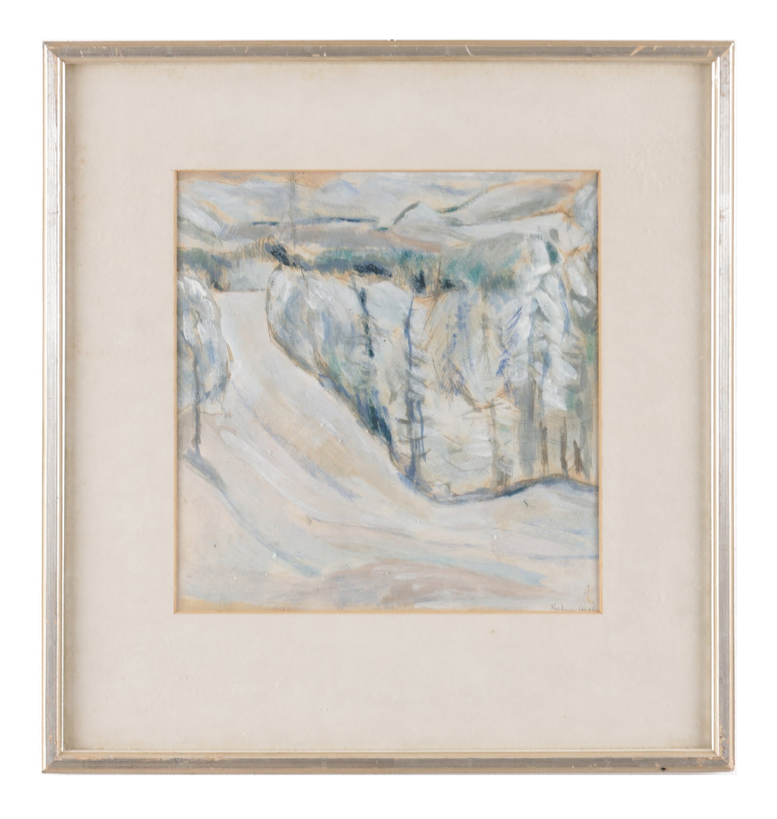 A THELMA HULBERT (1913 - 1995) GOUACHE ON PAPER (1 of 5)