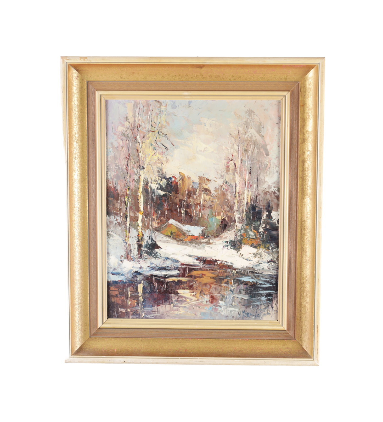 A MID 20TH CENTURY IMPRESSIONIST OIL ON BOARD (1 of 5)