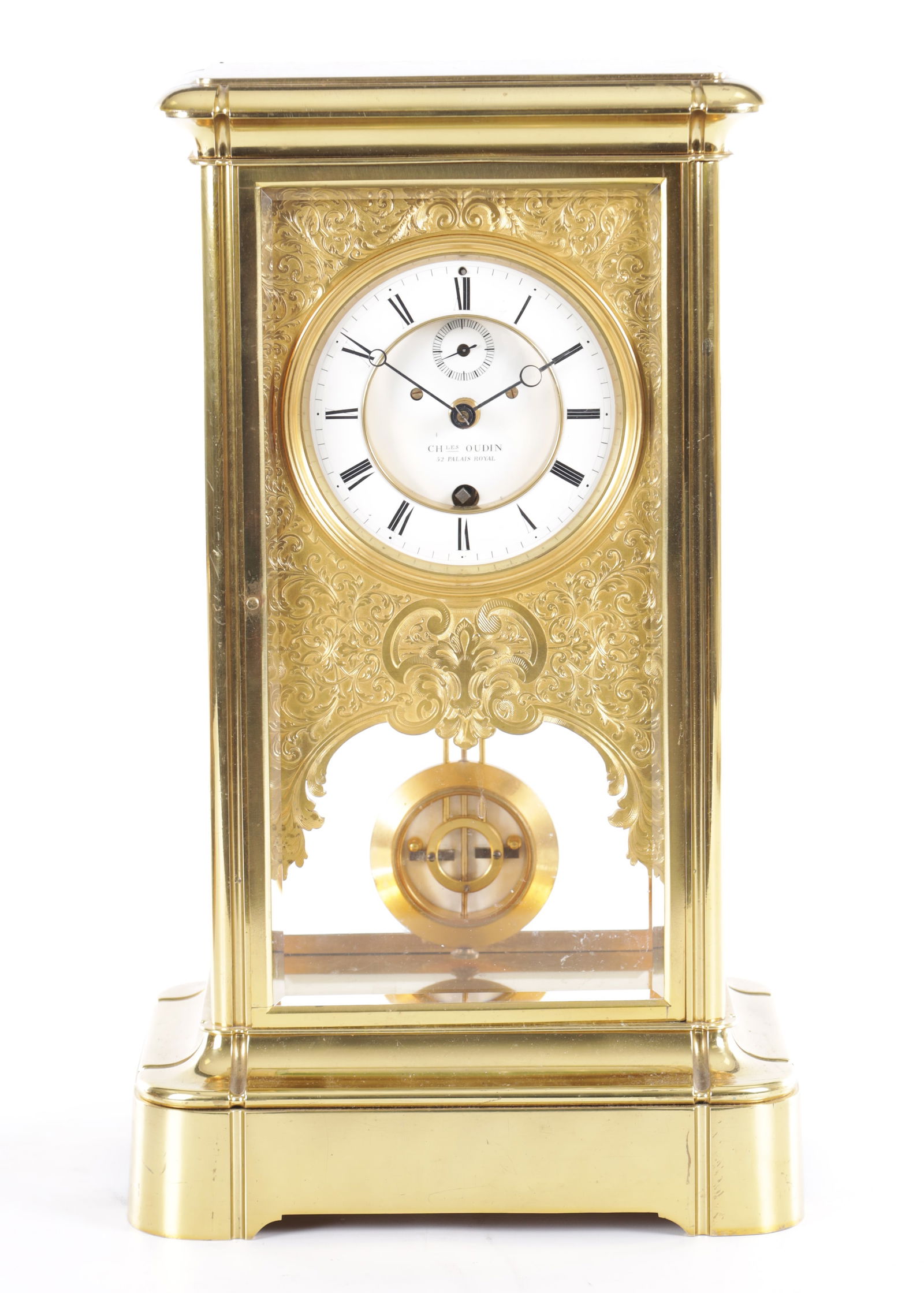 CHARLES OUDIN, 52 PALAIS ROYAL. A LARGE AND RARE LATE 19TH CENTURY FRENCH YEAR-GOING FOUR-GLASS (1 of 14)