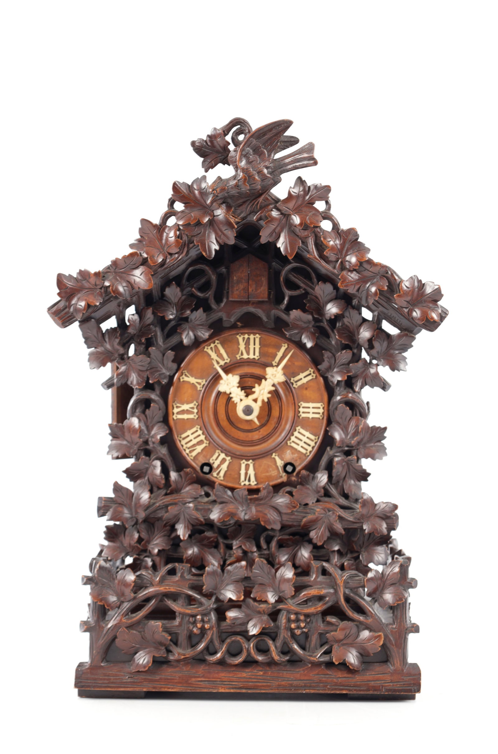 A LATE 19TH CENTURY BLACK FOREST DOUBLE FUSEE CUCKOO CLOCK (1 of 13)