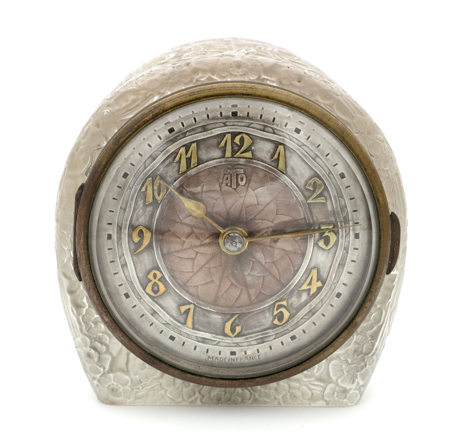 A 1920'S RENE LALIQUE 'EGLANTINE' MANTEL CLOCK (1 of 10)
