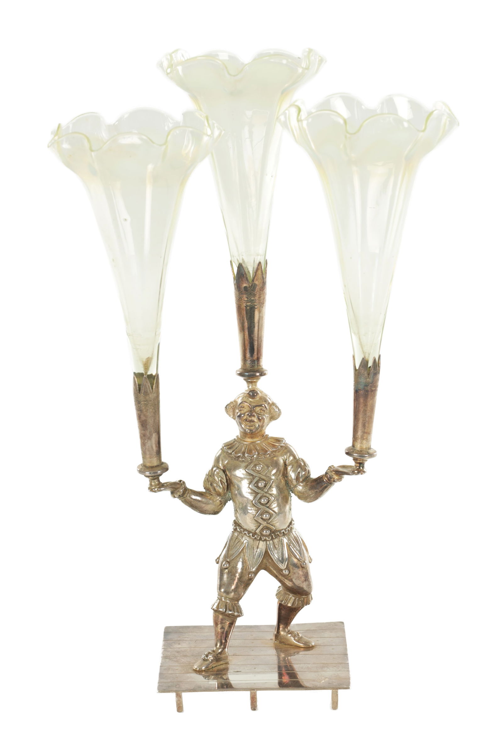 A 19TH CENTURY SILVER PLATED FIGURAL EPERGNE (1 of 6)
