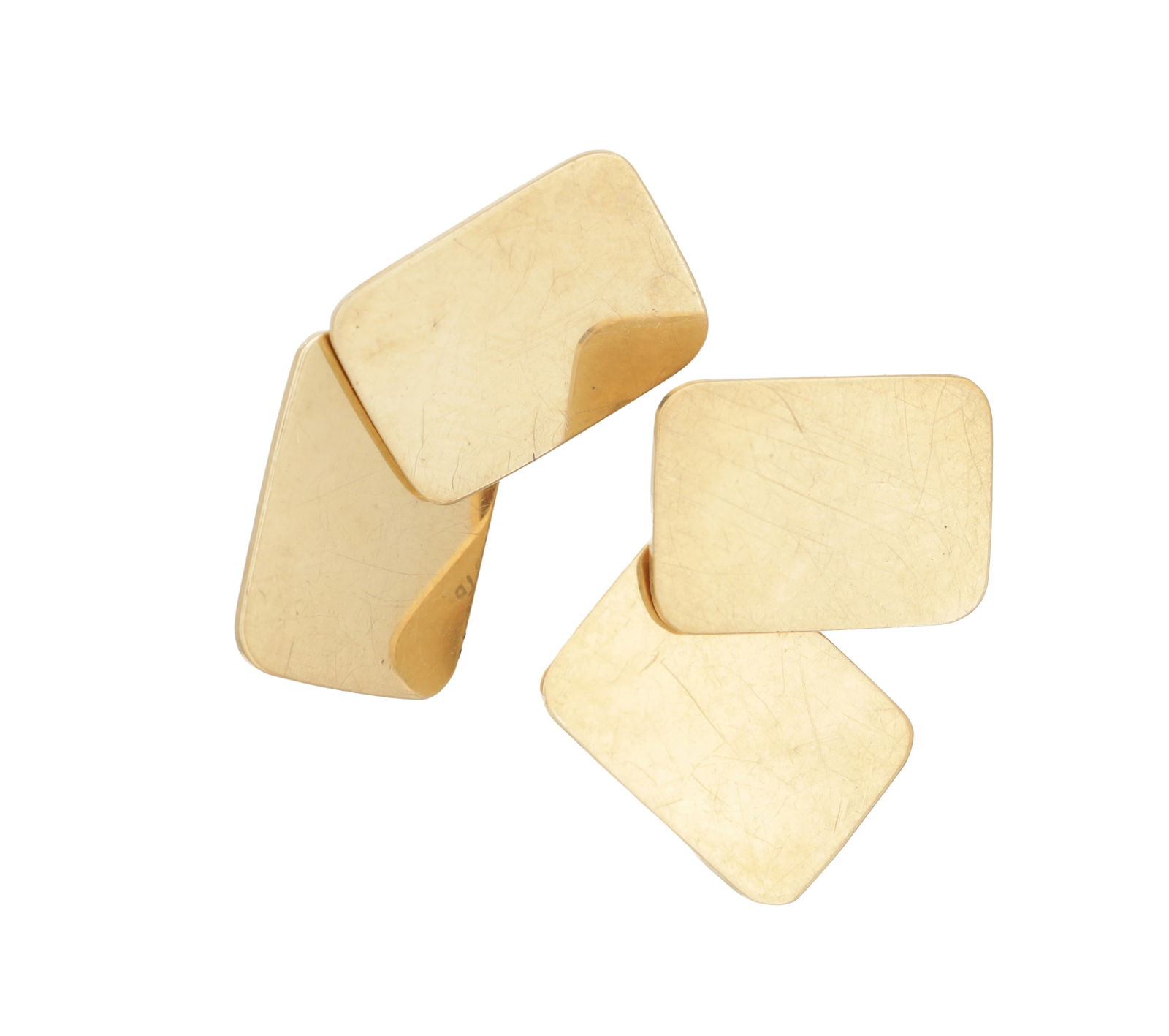 A PAIR OF 9CT ROSE GOLD CUFF LINKS (1 of 2)