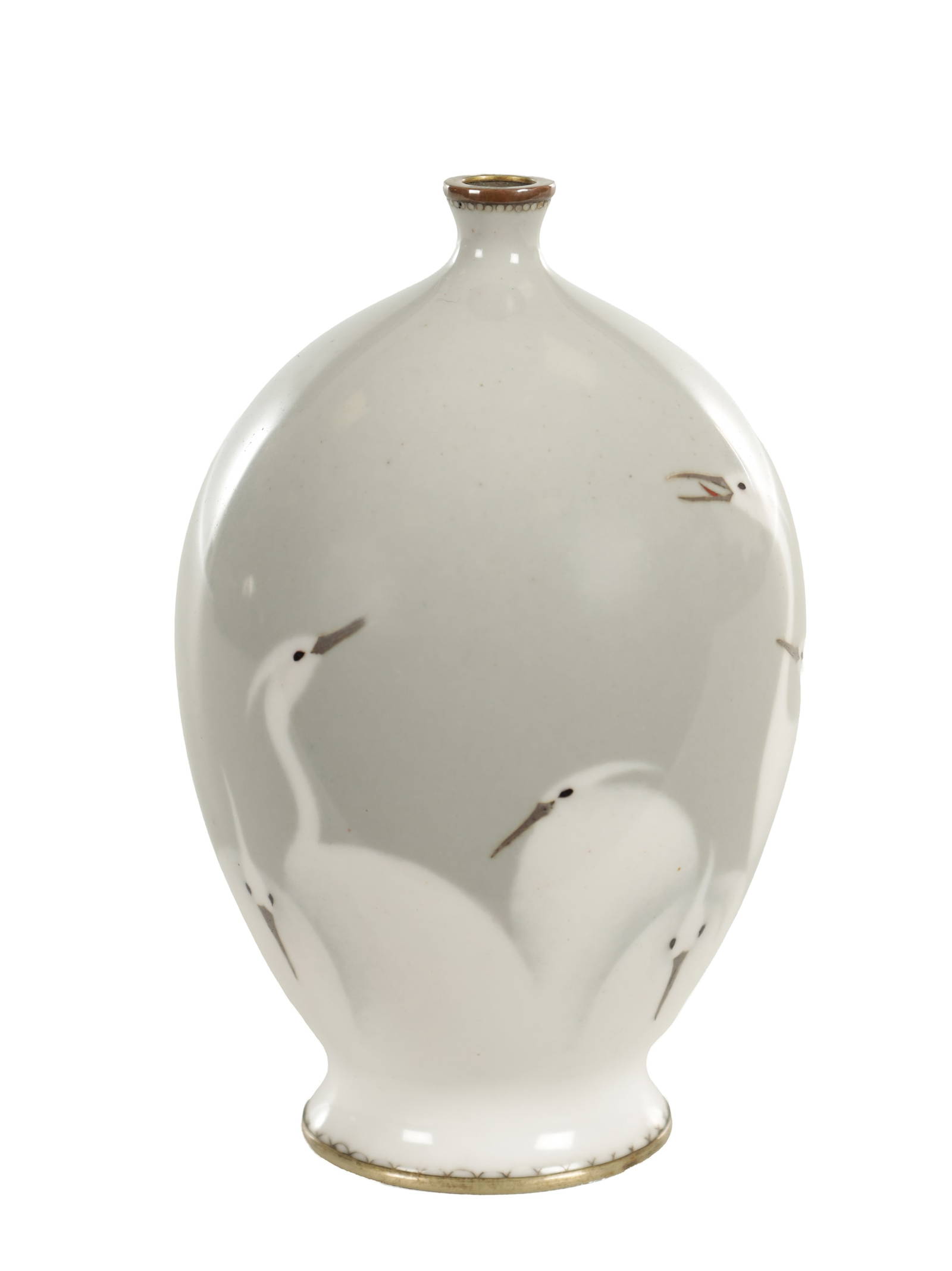 AN UNUSUAL JAPANESE MEIJI PERIOD CLOISONNE VASE