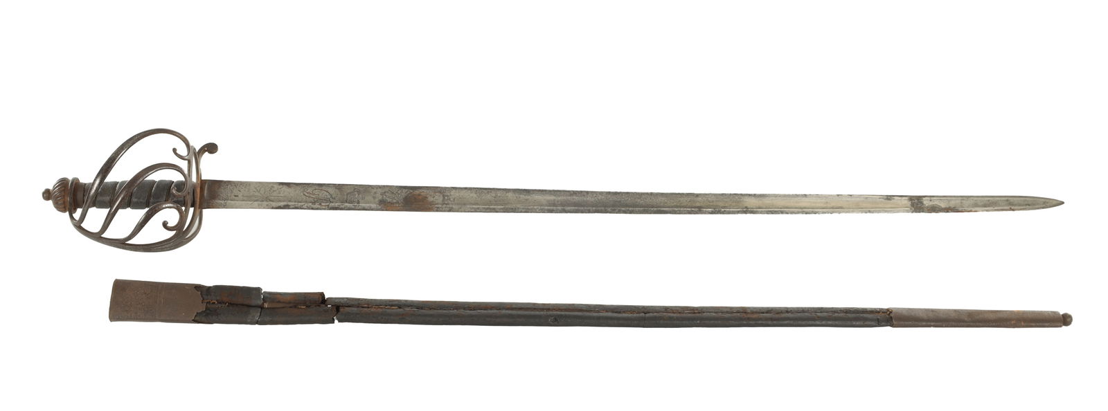 AN 18TH CENTURY 1788 PATTERN HEAVY CAVALRY OFFICERS' SWORD (1 of 5)