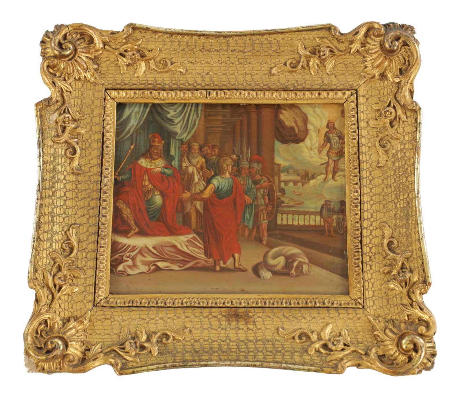 A GERMAN SCHOOL OIL ON BOARD AFTER HANS HOLBEIN THE ELDER (1 of 5)