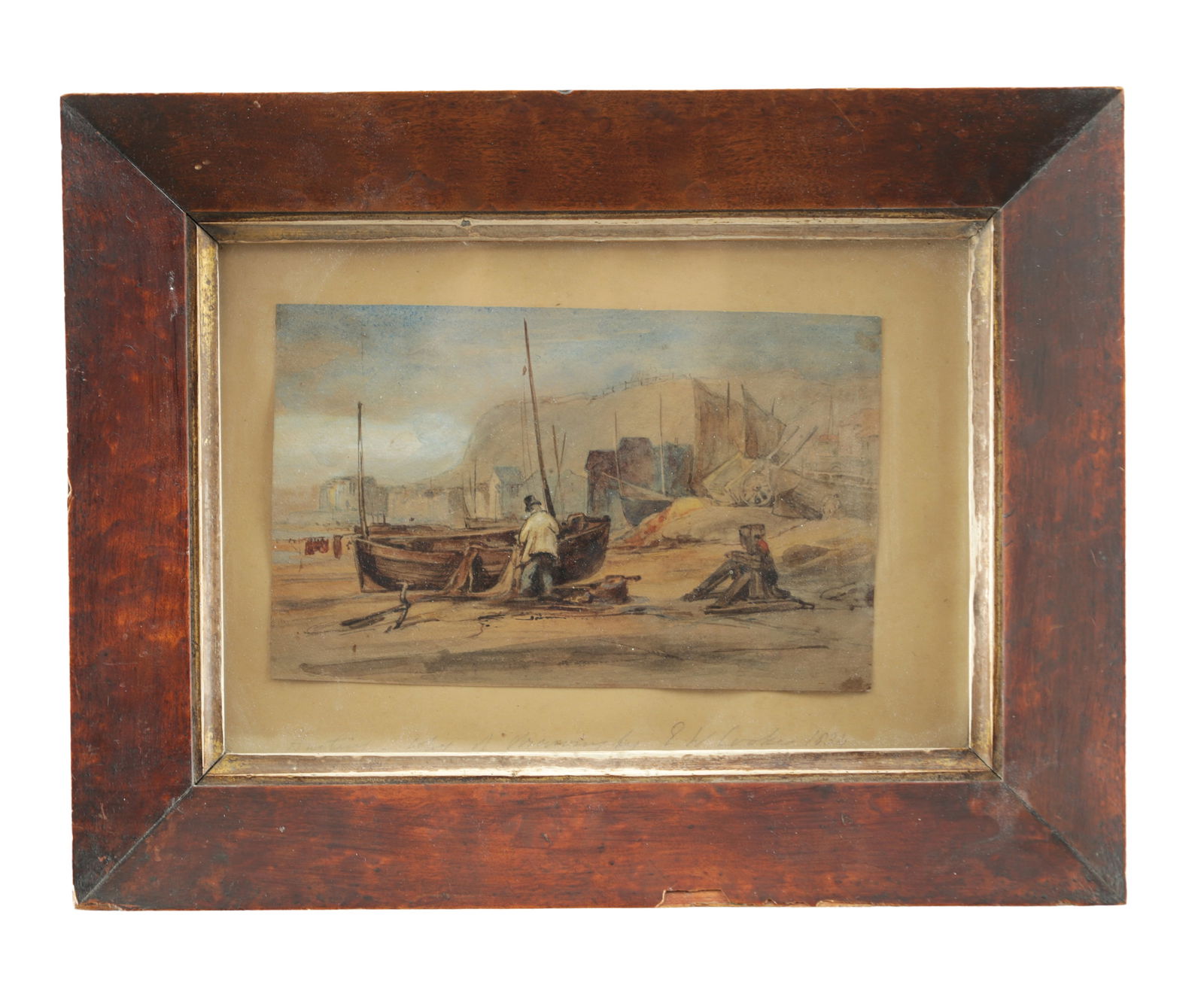 EDWARD WILLIAM COOKE (BRITISH 1811 - 1880) AN EARLY 19TH CENTURY WATERCOLOUR (1 of 9)