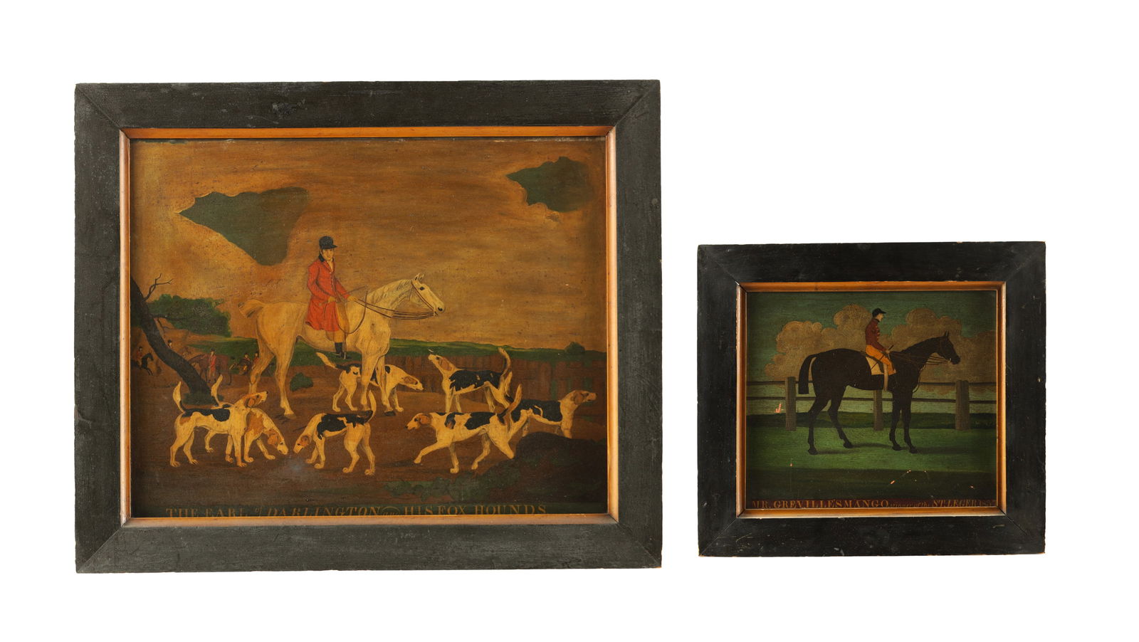 PAUL THOMPSON, PENRUDDOCK (CUMBRIA). TWO 19TH CENTURY NAIVE OILS ON WOODEN PANELS (1 of 14)