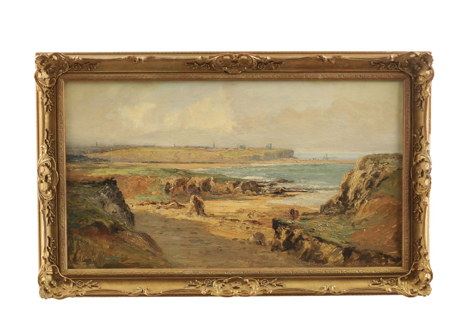 FRANK THOMAS CARTER (1853-1934) A LATE 19TH / EARLY 20TH CENTURY OIL ON CANVAS OF SOUTH SHIELDS (1 of 8)