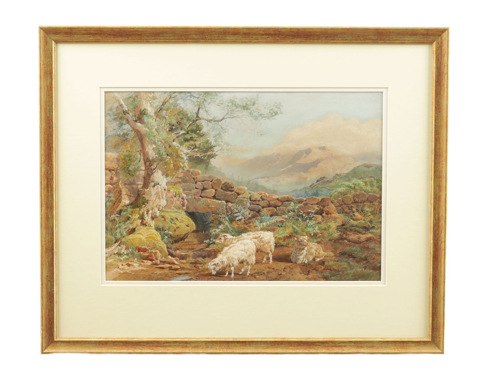 A 19TH CENTURY ITALIAN SCHOOL WATERCOLOUR (1 of 9)