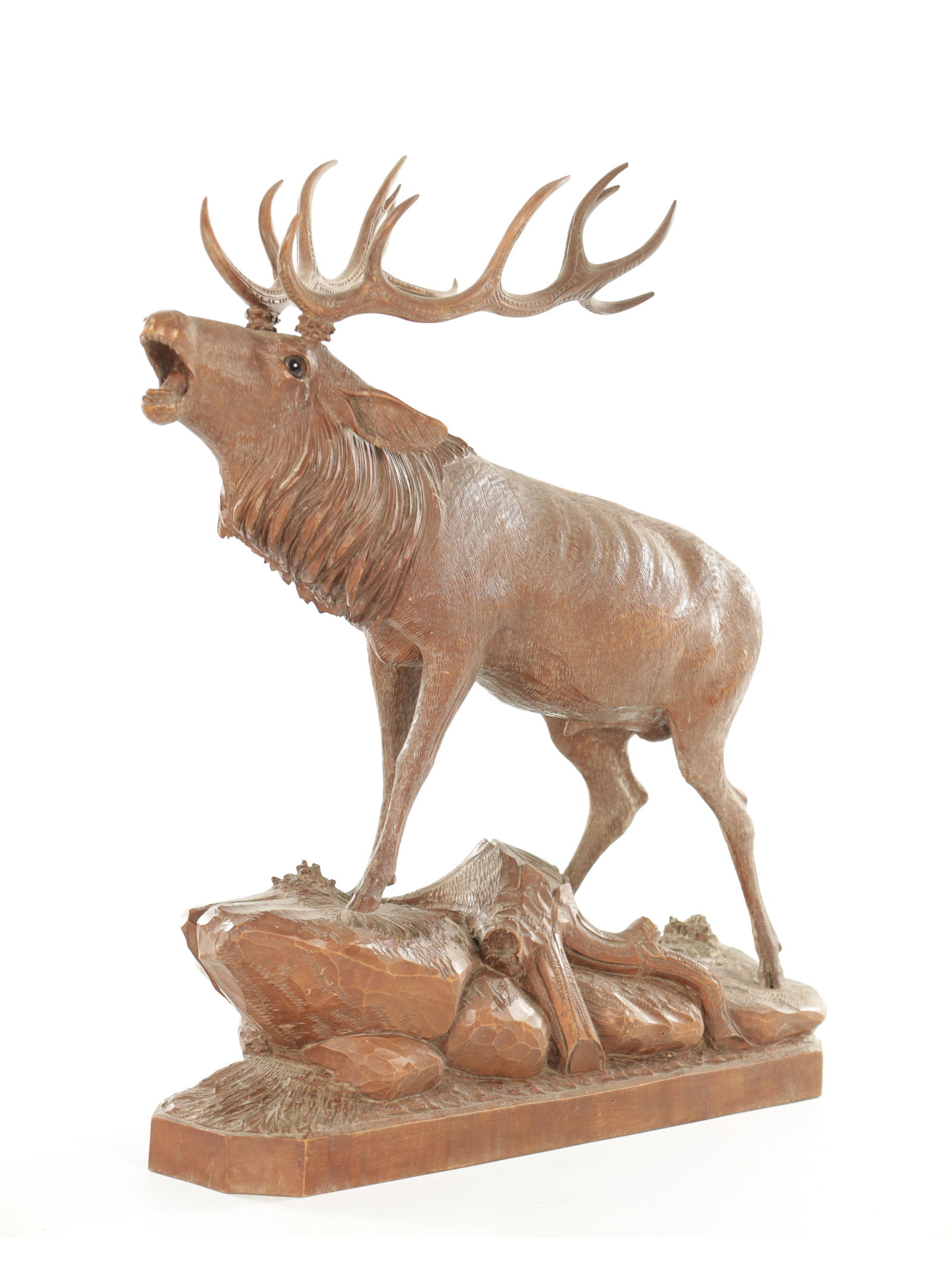 A FINELY CARVED BLACK FOREST SCULPTURE (1 of 9)