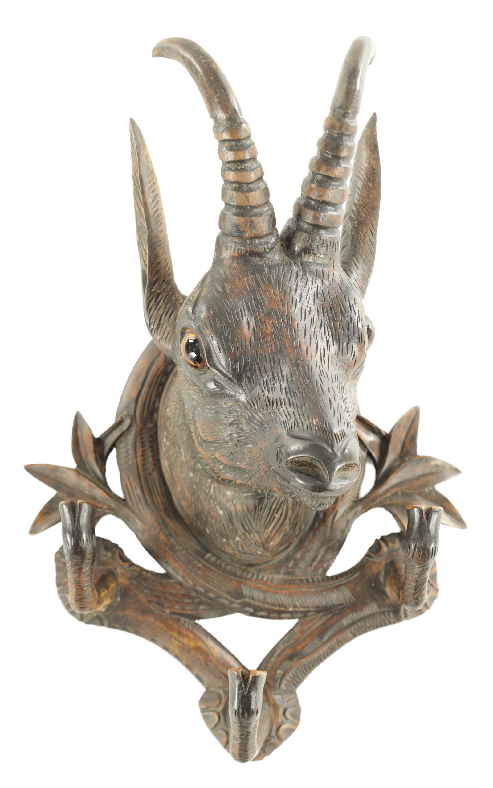 A LATE 19TH CENTURY CARVED BLACK FOREST COAT RACK (1 of 5)