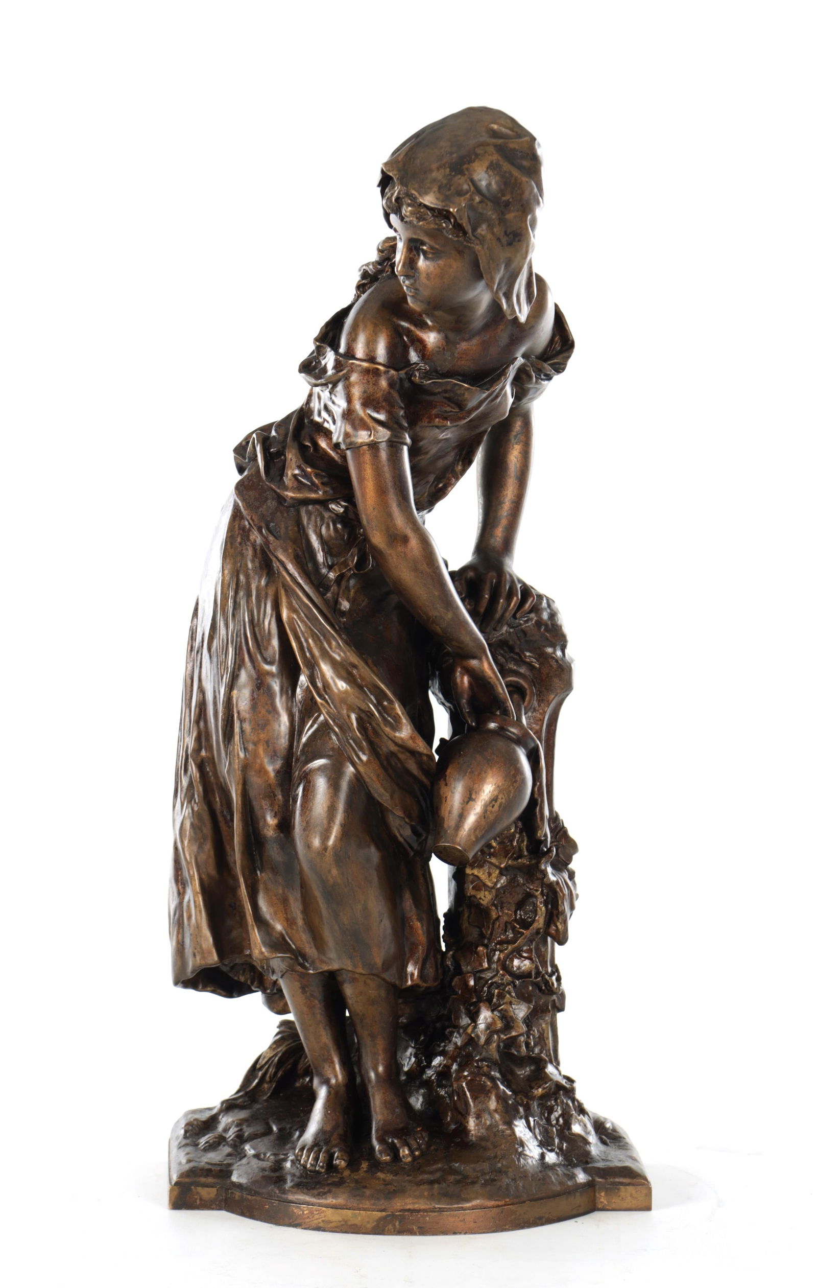MATHIEU MOREAU (FRENCH 1822 - 1912) A LATE 19TH CENTURY BRONZE FIGURAL SCULPTURE (1 of 10)
