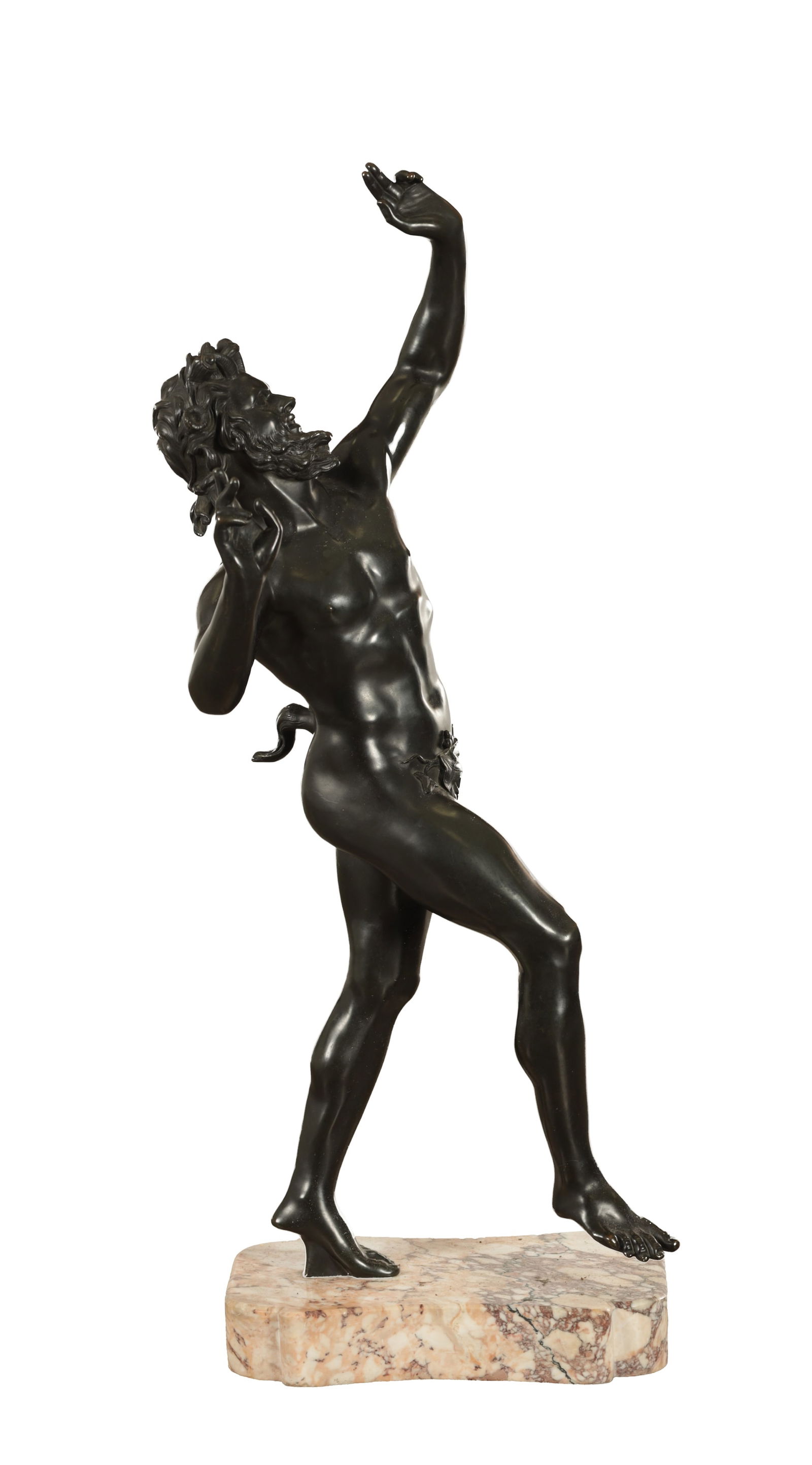 A LARGE 19TH CENTURY GRAND TOUR PATINATED FIGURAL BRONZE (1 of 9)