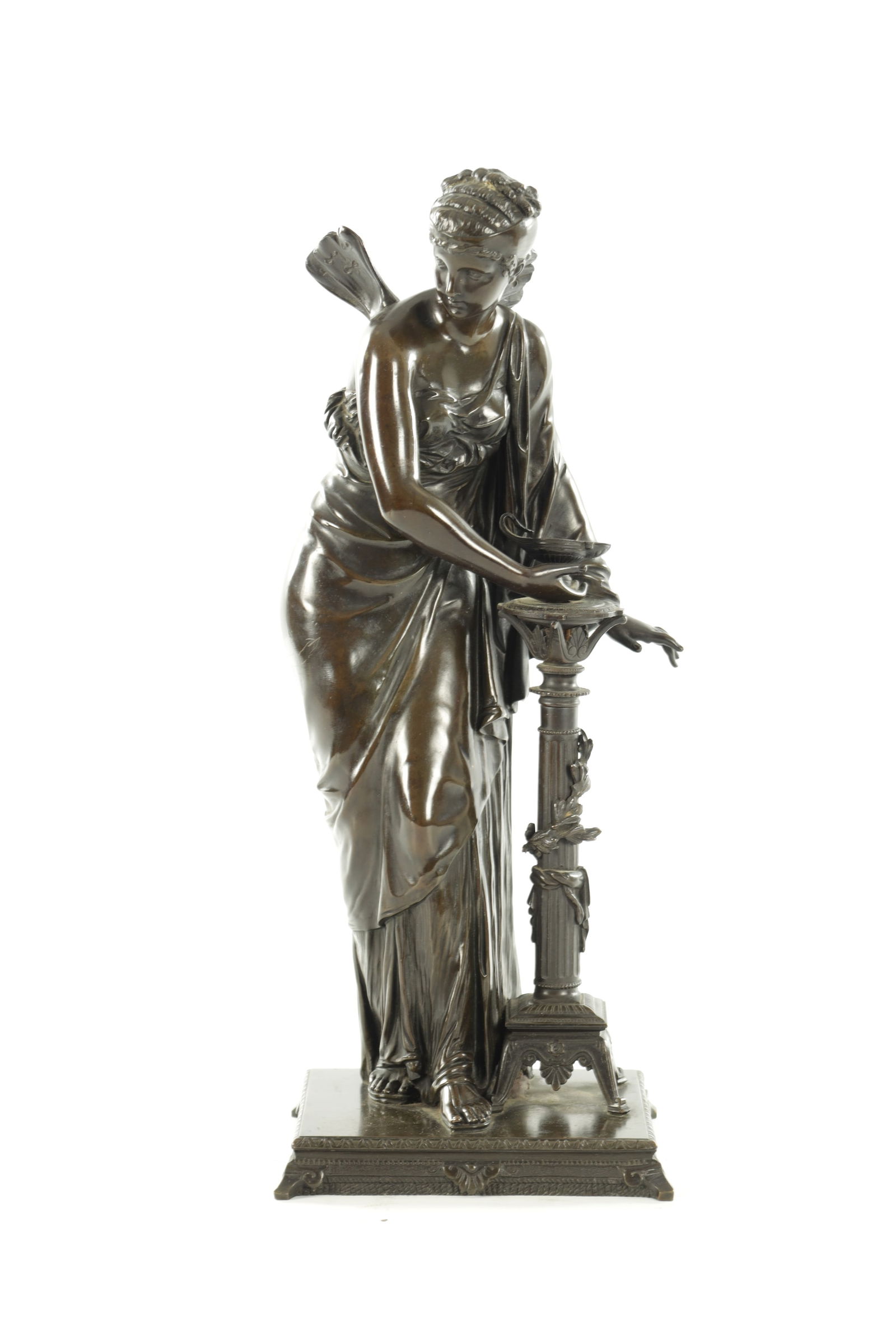 ATT. ETIENNE HENRI DUMAIGE (FRENCH, 1830-1888) A LATE 19TH CENTURY PATINATED BRONZE SCULPTURE (1 of 8)