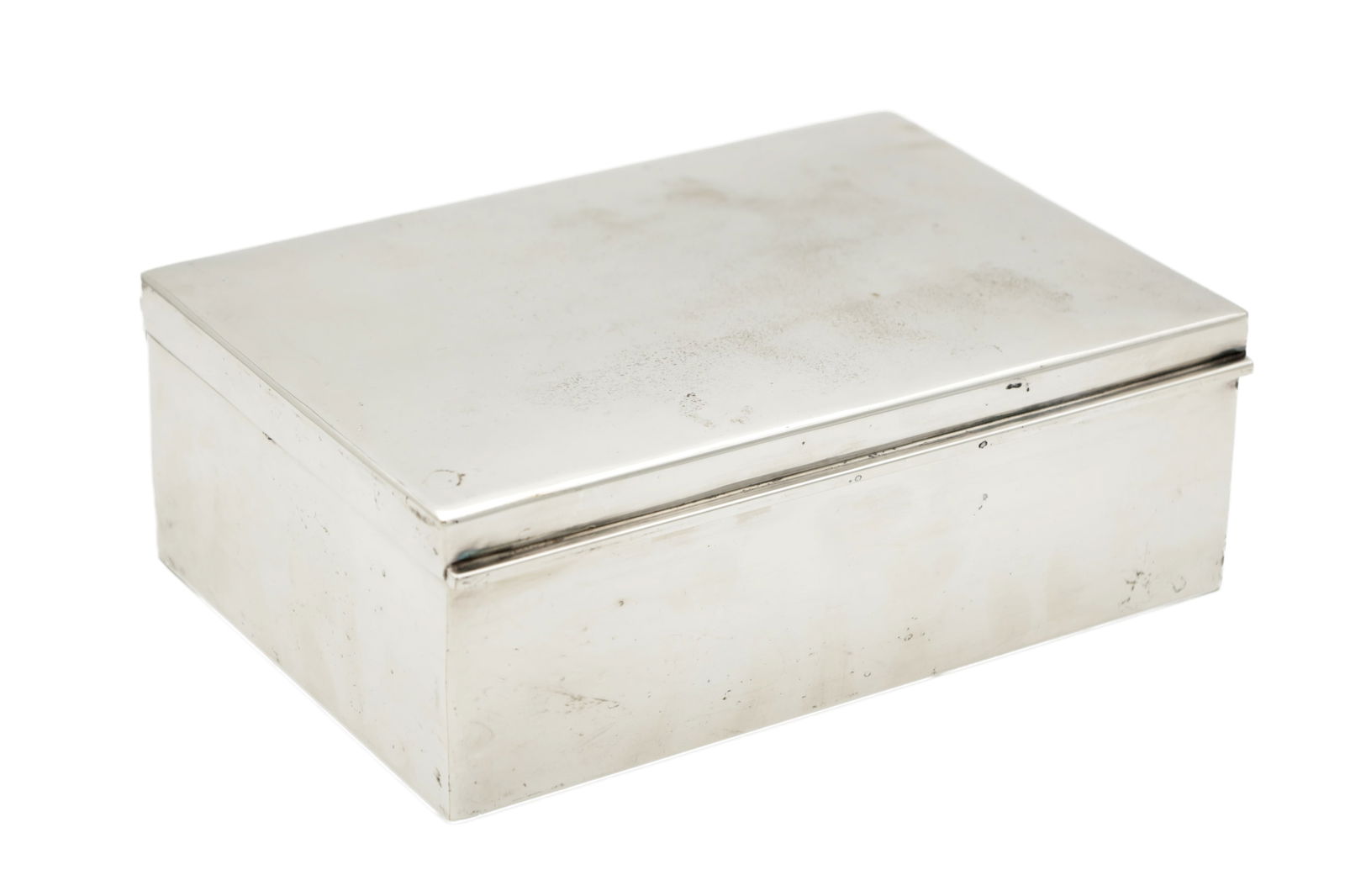 A MID 20TH CENTURY SILVER PLATED RALPH LAUREN HUMIDOR (1 of 5)