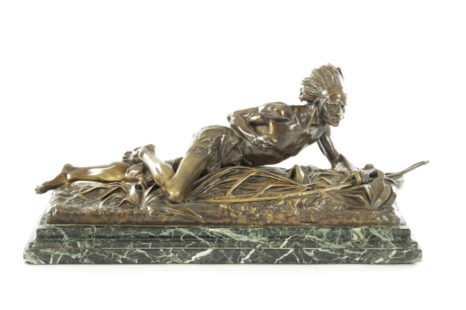 EDWARD DROUT (FRENCH 1859-1945) A LATE 19TH CENTURY PATINATED BRONZE FIGURAL SCULPTURE (1 of 11)