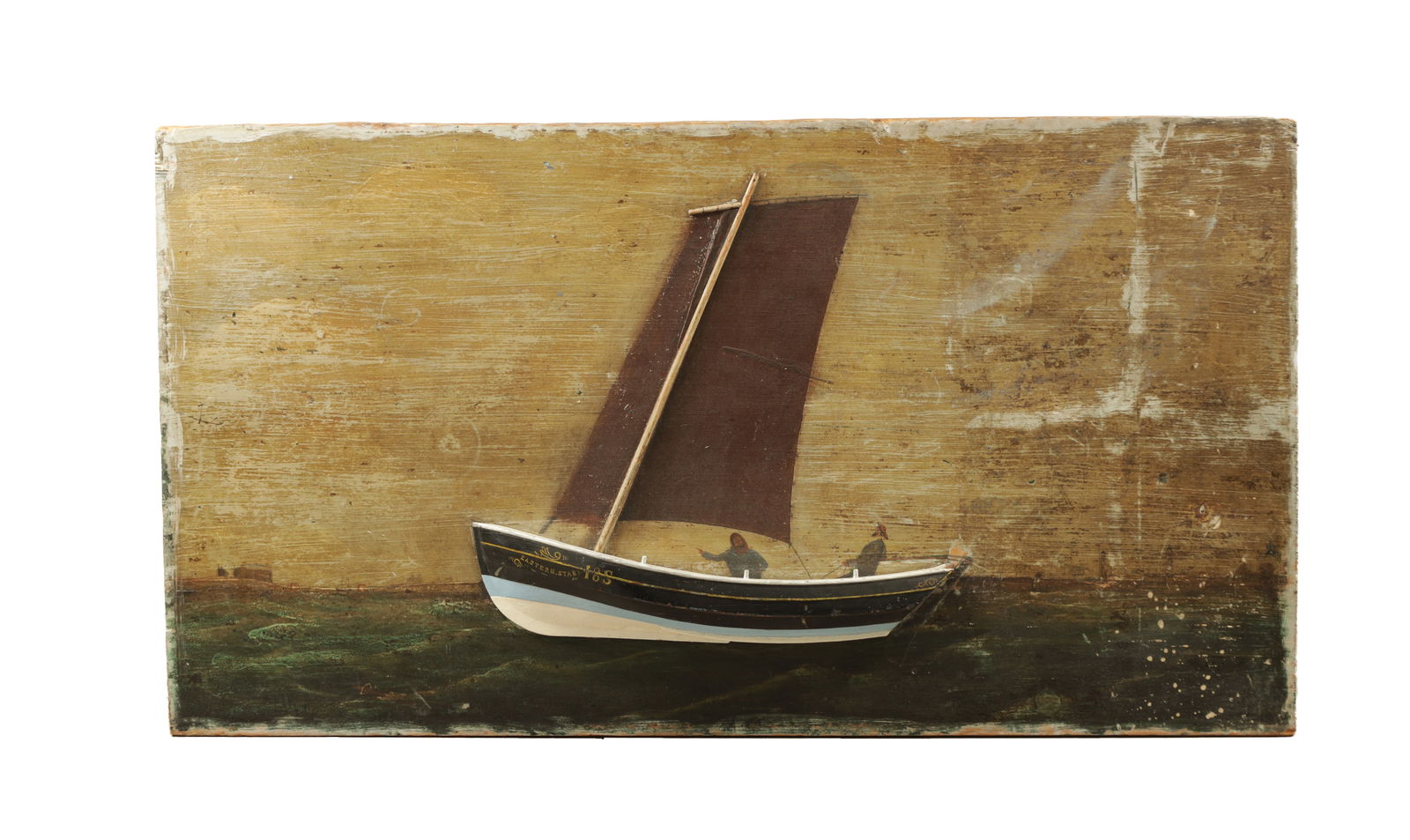 A 19TH CENTURY PAINTED DIORAMA (1 of 4)