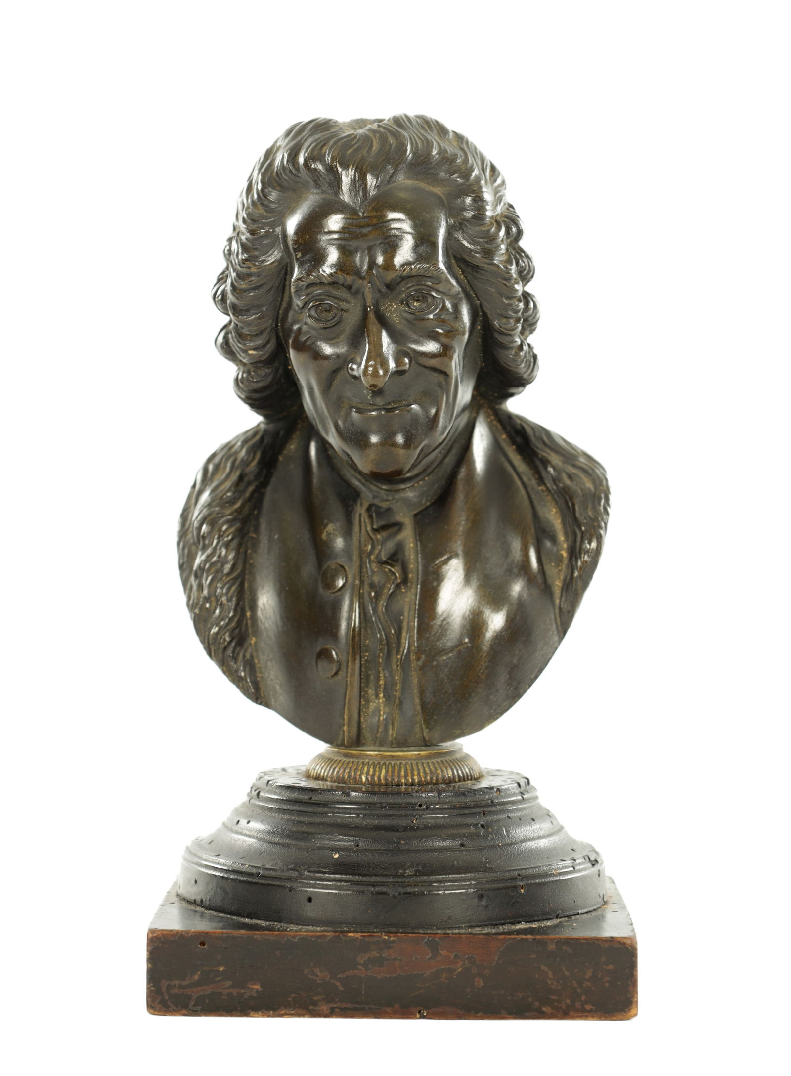 AN 18TH CENTURY BRONZE BUST (1 of 6)