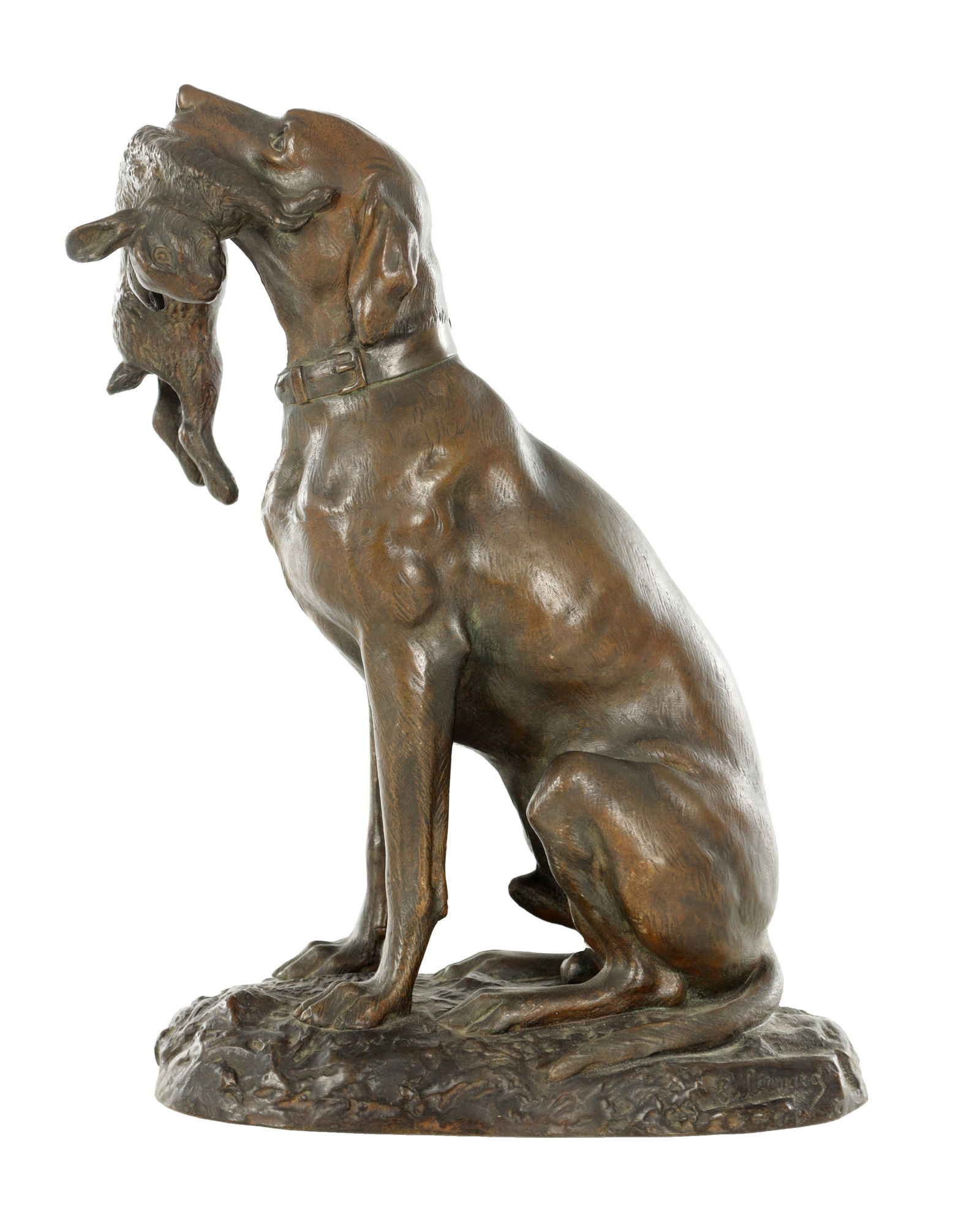 EMILE LIENARD (FRENCH 1842 - 1890) A PATINATED BRONZE ANIMALIA SCULPTURE (1 of 6)