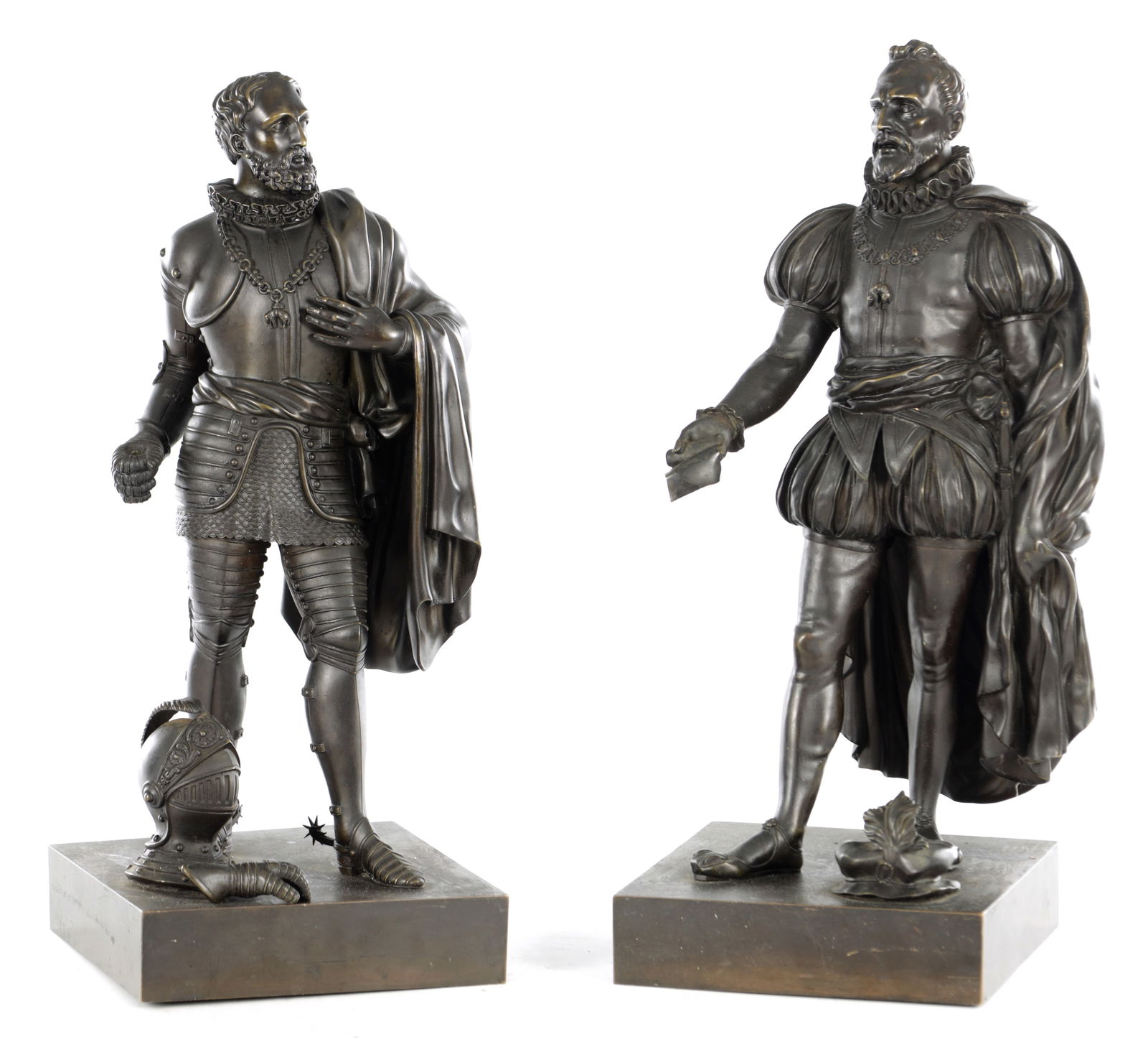 A PAIR OF 19TH CENTURY FRENCH BRONZE FIGURAL SCULPTURES (1 of 17)