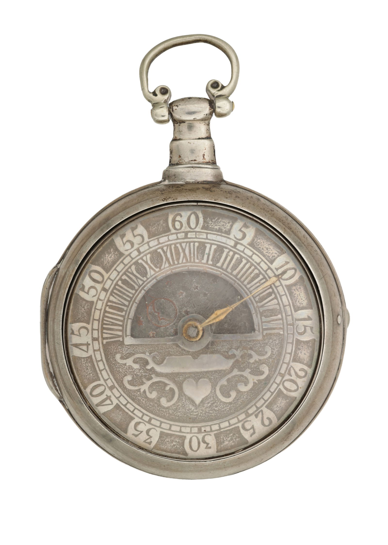 BRADSHAE & RYLEY, COVENTRY. AN 18TH CENTURY SILVER PAIR CASED VERGE POCKET WATCH (1 of 5)