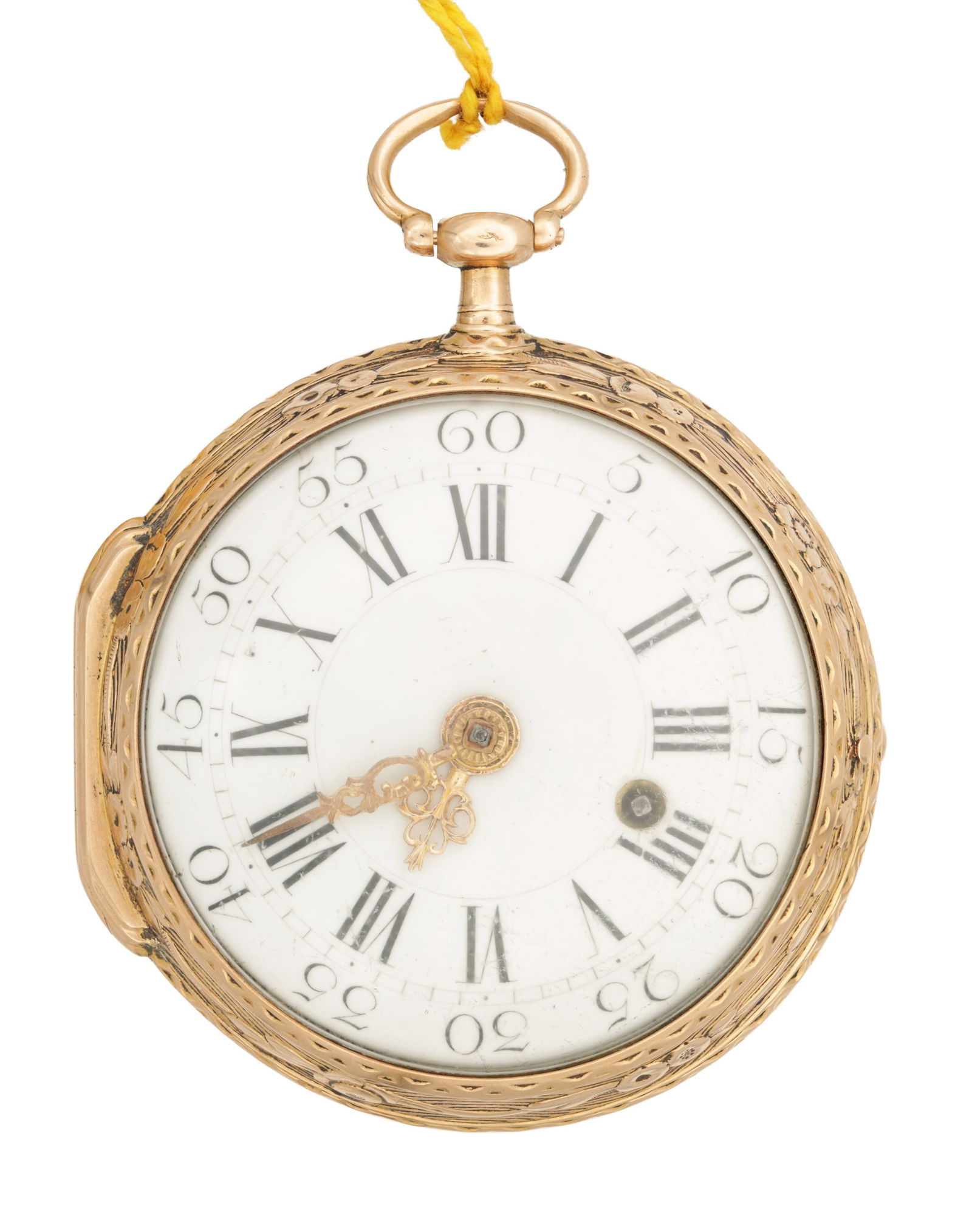ROMILLY, A PARIS. A LATE 18TH CENTURY 18CT ROSE GOLD VERGE POCKET WATCH (1 of 7)