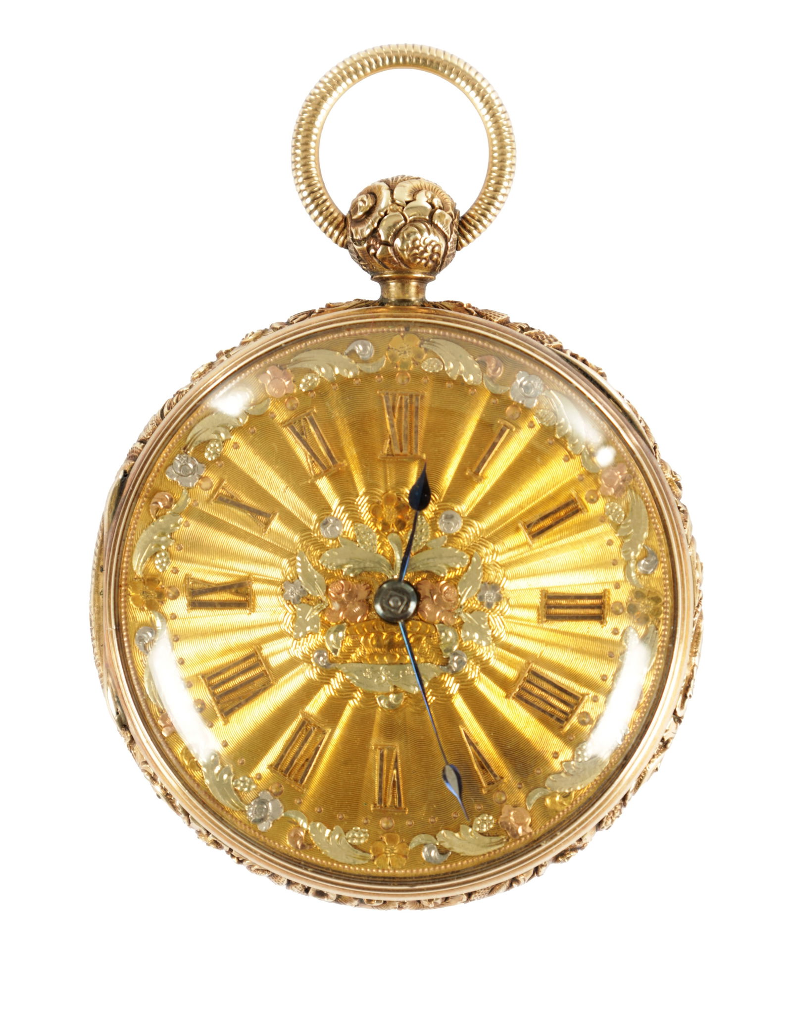 JOHN HELSBY, LIVERPOOL. AN 18CT GOLD OPEN FACED POCKET WATCH (1 of 11)