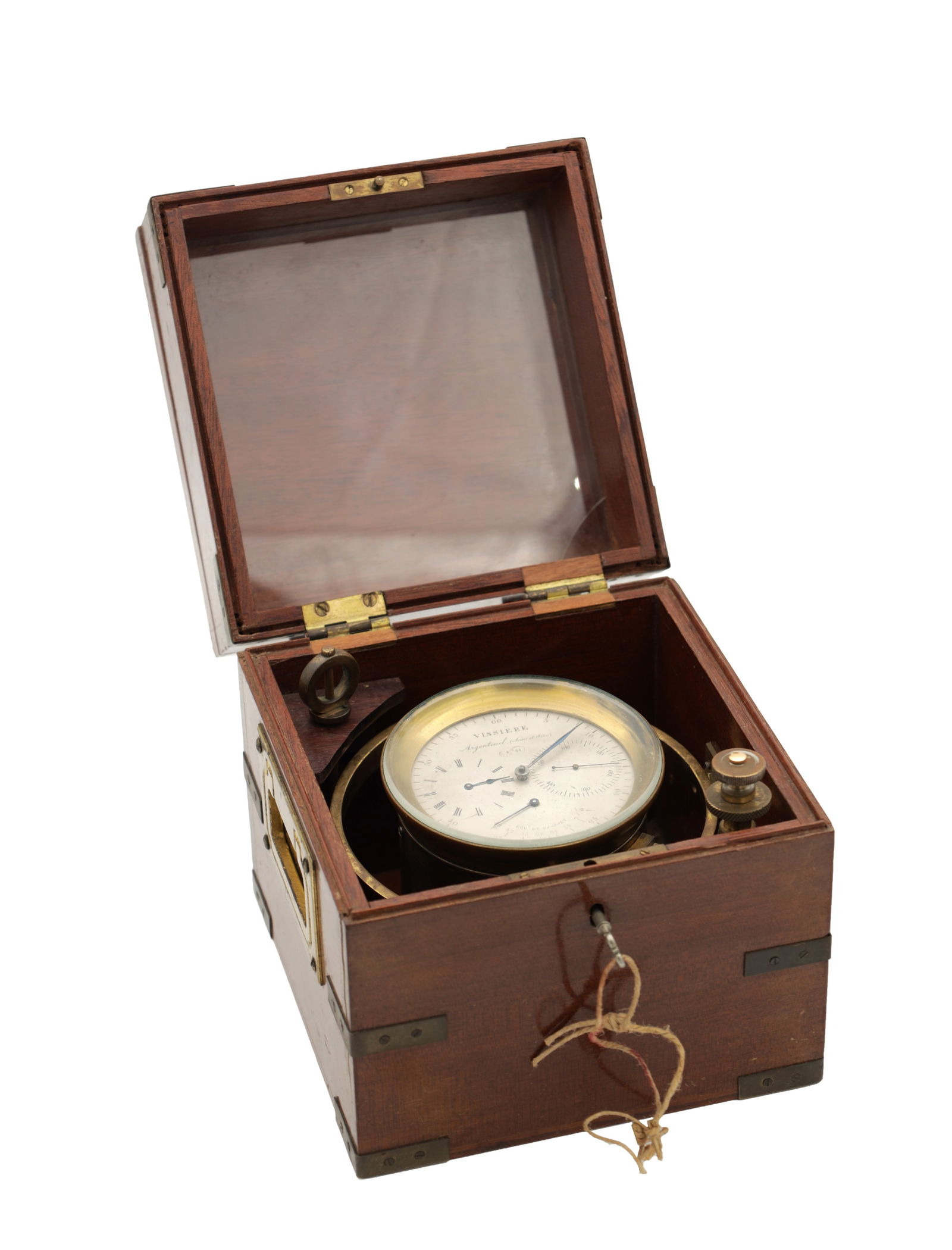 VISSIERE, No. 41. A RARE 19TH CENTURY FRENCH TWO DAY MARINE CHRONOMETER (1 of 6)