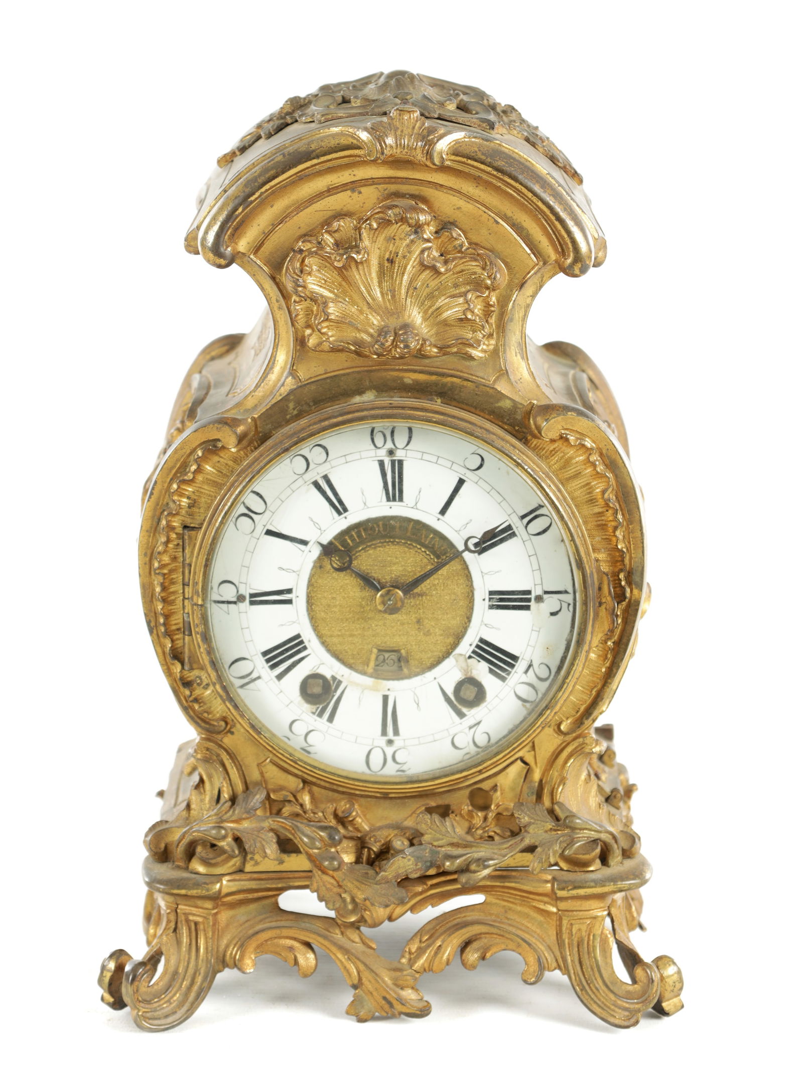 THIOUT L'AINE, PARIS. AN 18TH CENTURY FRENCH ORMOLU MANTEL CLOCK (1 of 8)