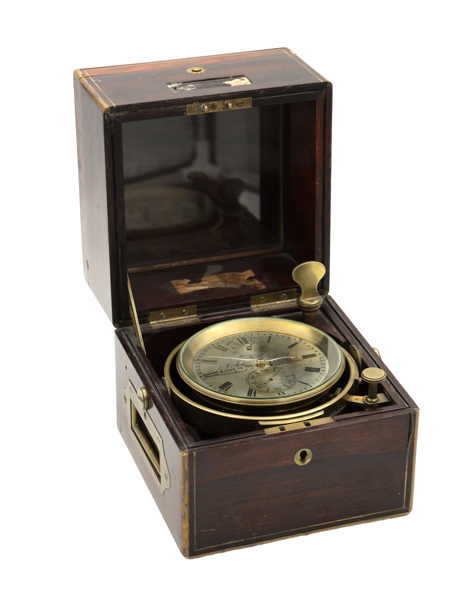 JOHN POOLE, LONDON. A LATE 19TH CENTURY TWO-DAY MARINE CHRONOMETER (1 of 11)