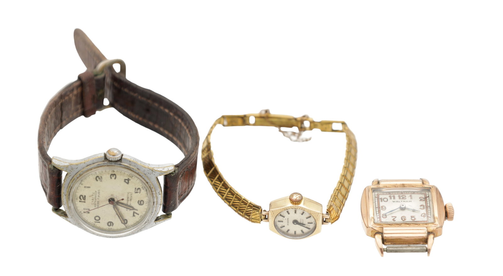 A COLLECTION OF THREE VINTAGE WRIST WATCHES (1 of 4)