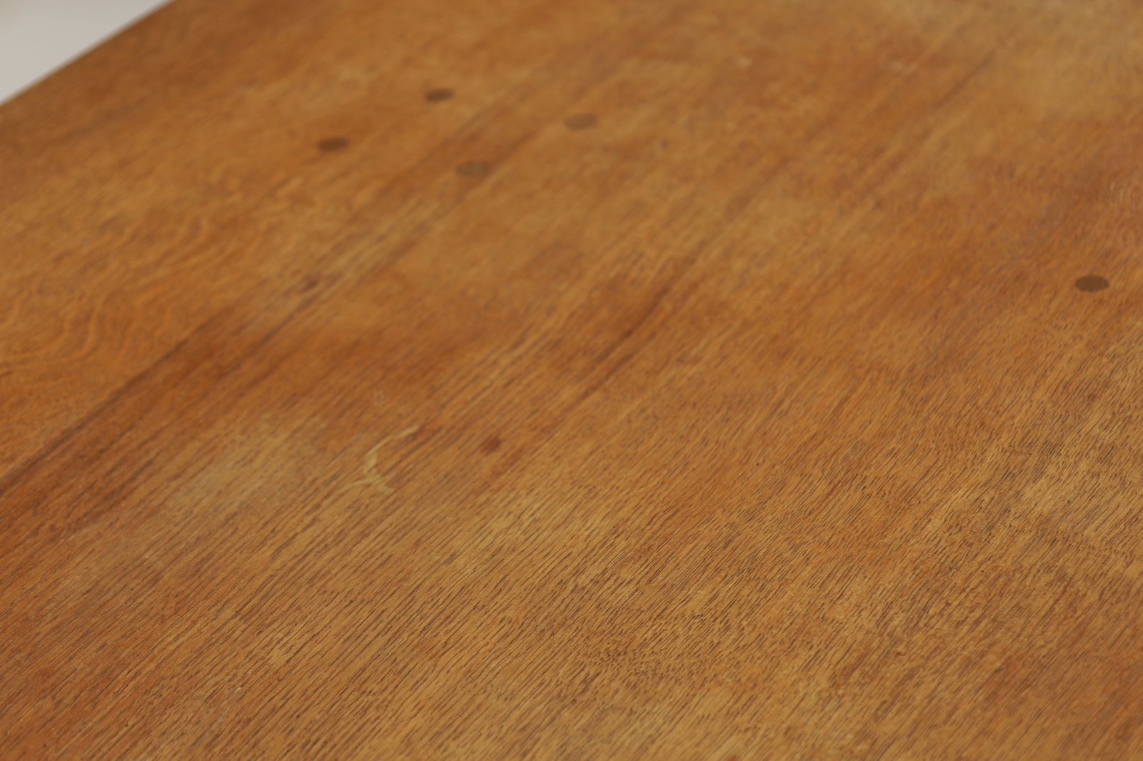 ROBERT 'MOUSEMAN' THOMPSON AN ENGLISH OAK REFECTORY TABLE WITH DOWELLED PLANK TOP AND TRESTLE END - 2