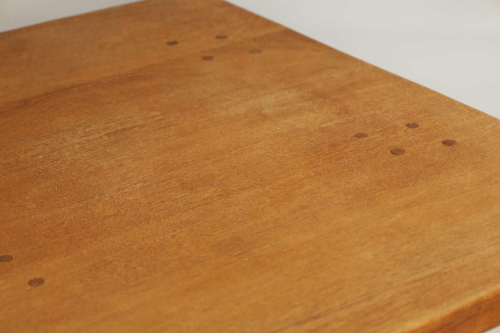 ROBERT 'MOUSEMAN' THOMPSON AN ENGLISH OAK REFECTORY TABLE WITH DOWELLED PLANK TOP AND TRESTLE END - 4